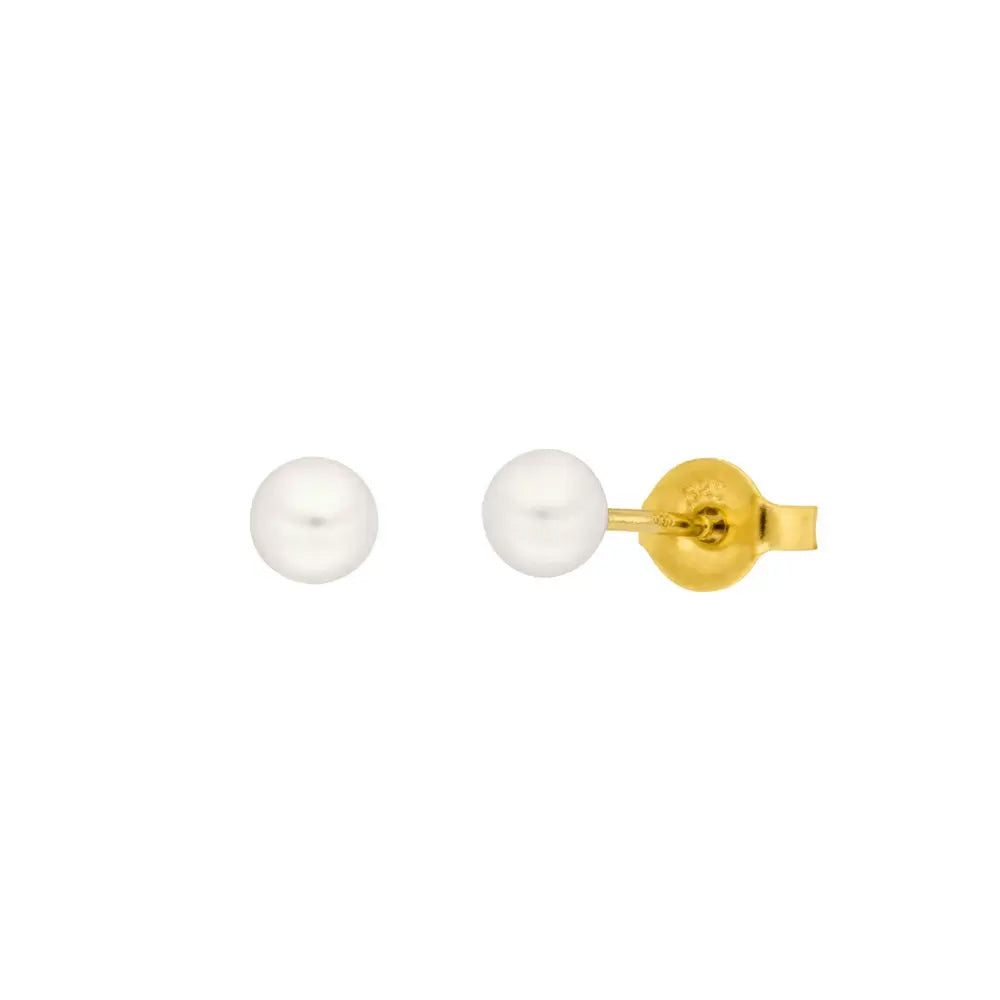 Ohrstecker-Perle-4mm-14-K-Gelbgold-_-fs8030