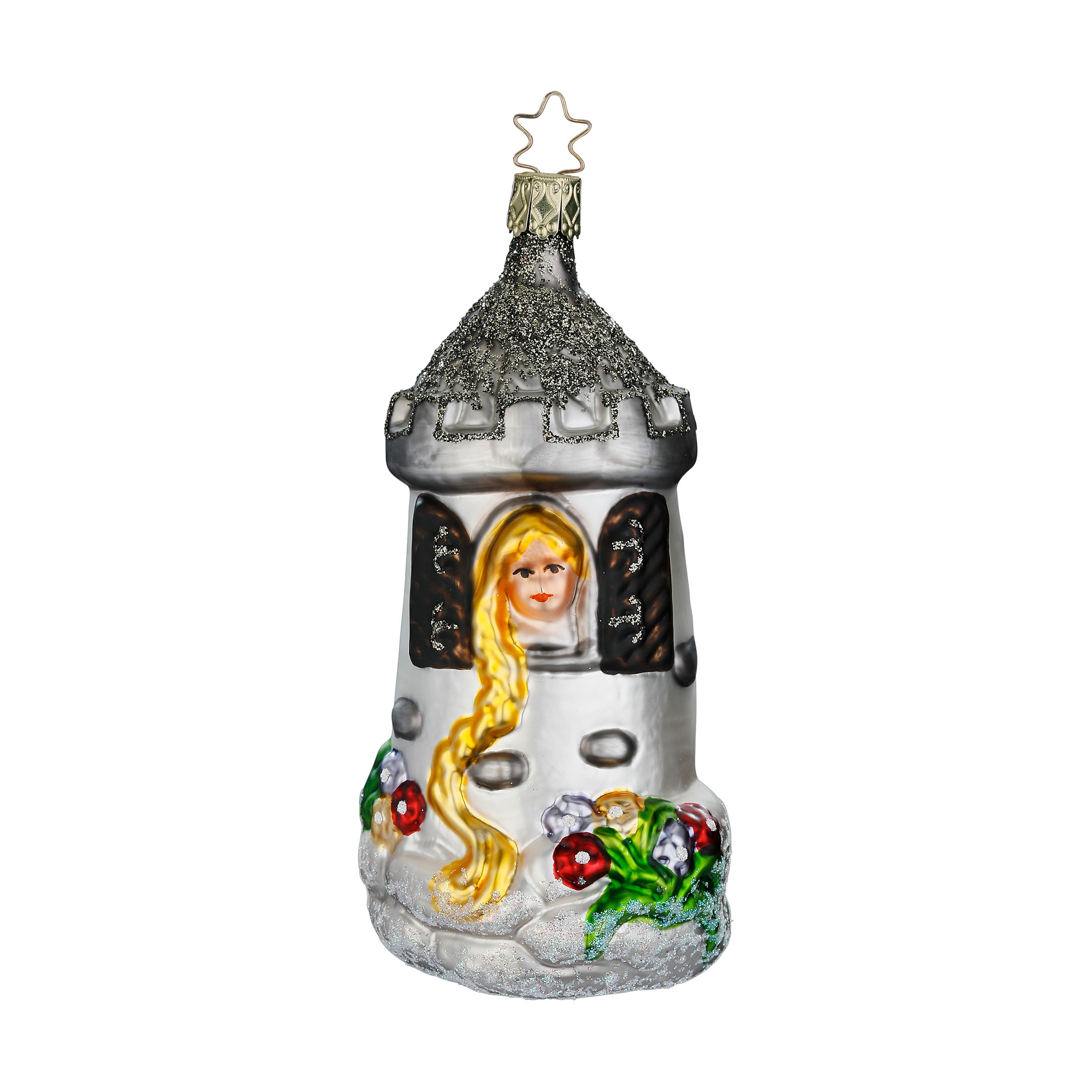Glaskugel Anhänger Rapunzel, 13 cm