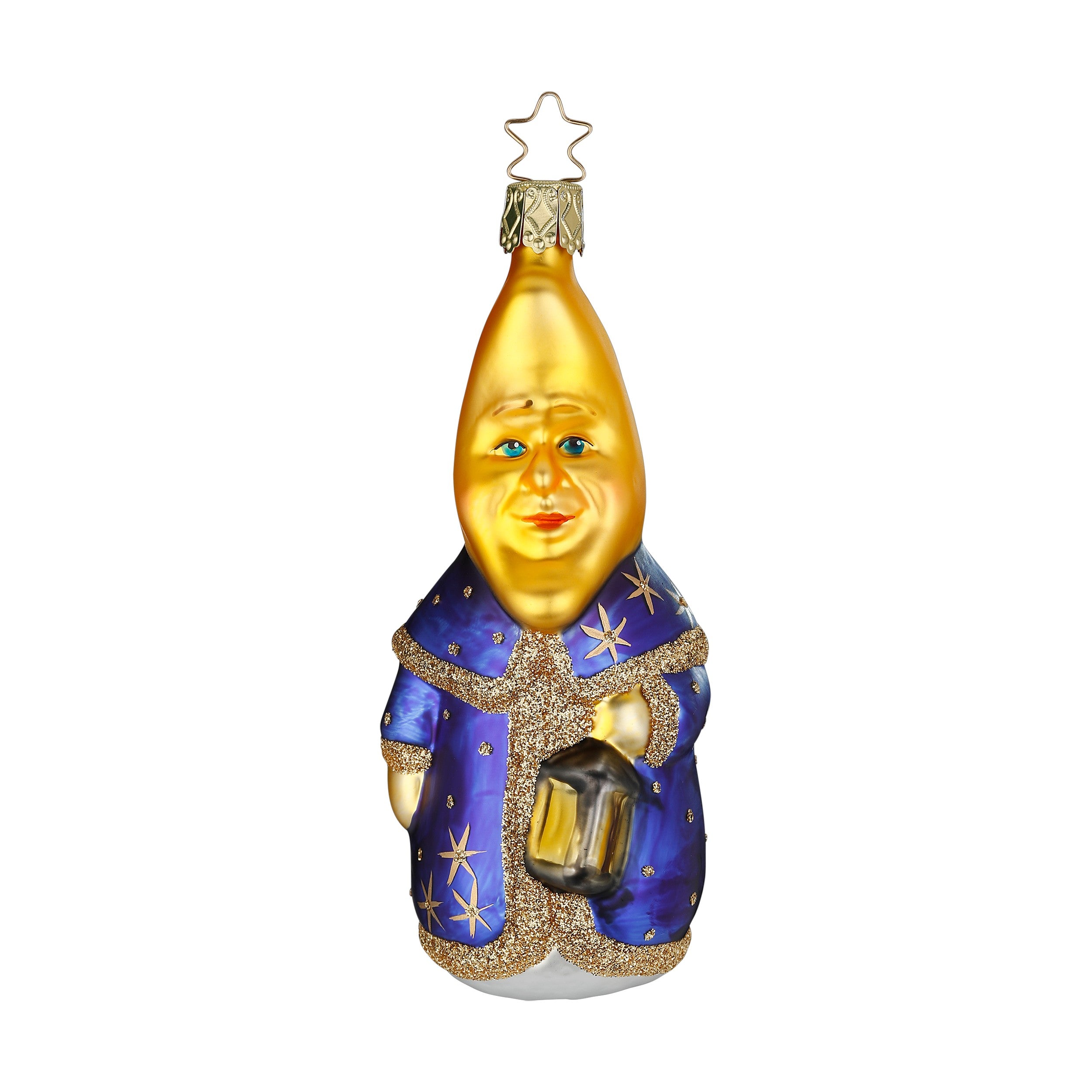 Glaskugel Anhänger Vater Mond, 12 cm 10008S025 von Inge Glas