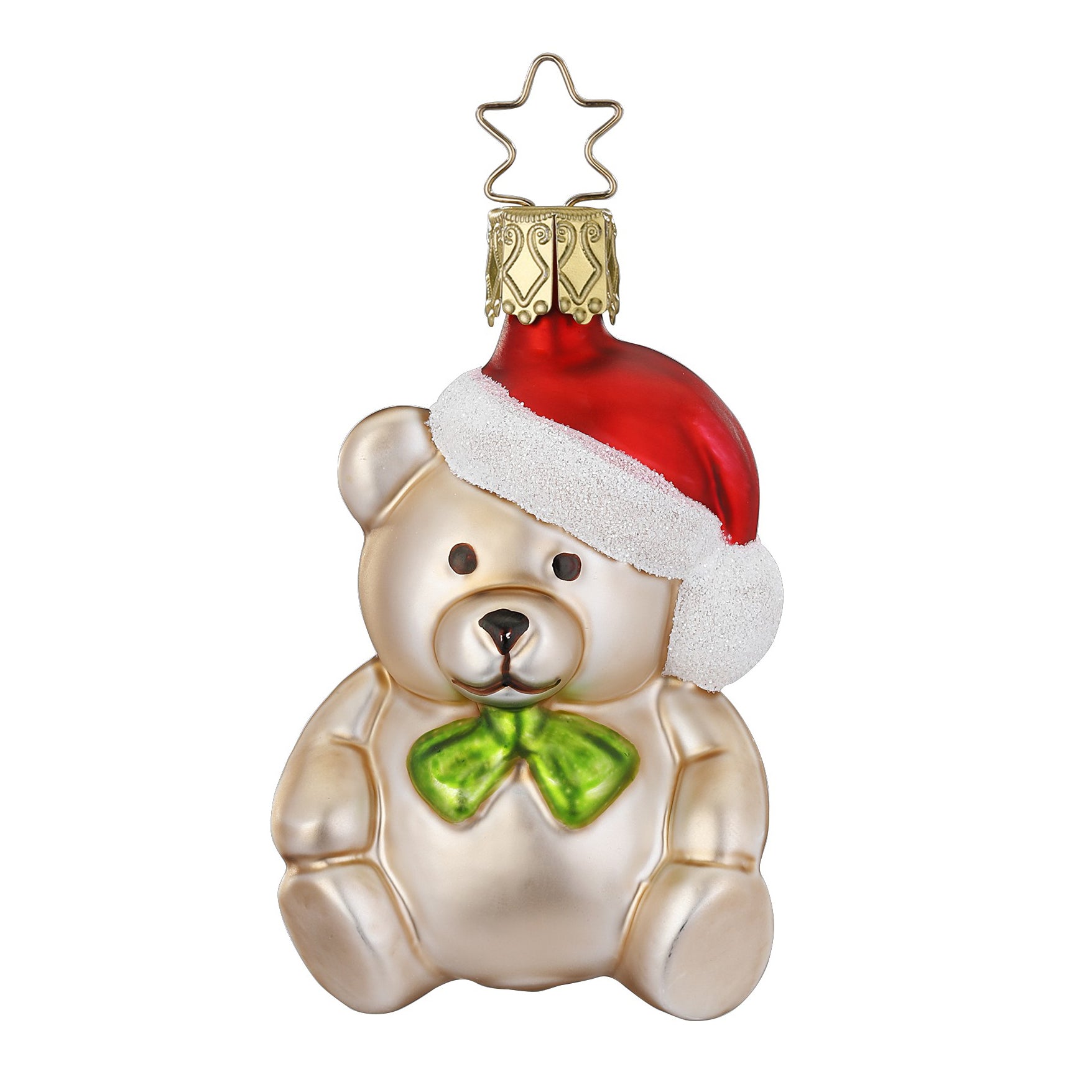 Glaskugel Anhänger Teddy der Bär, 7cm 10010S023 von Inge Glas