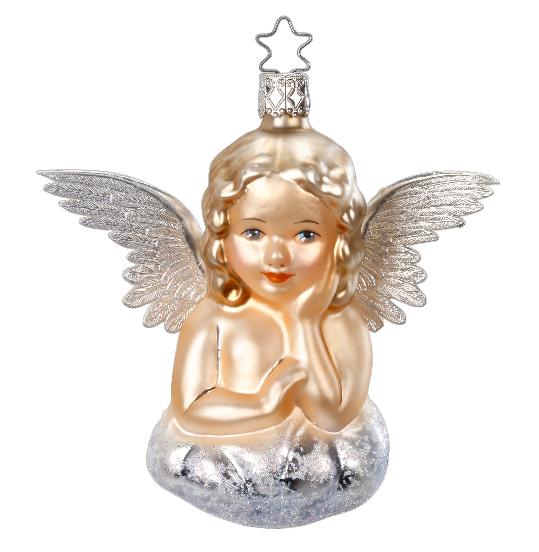Glass ball pendant Gentle Angel, 11.0cm