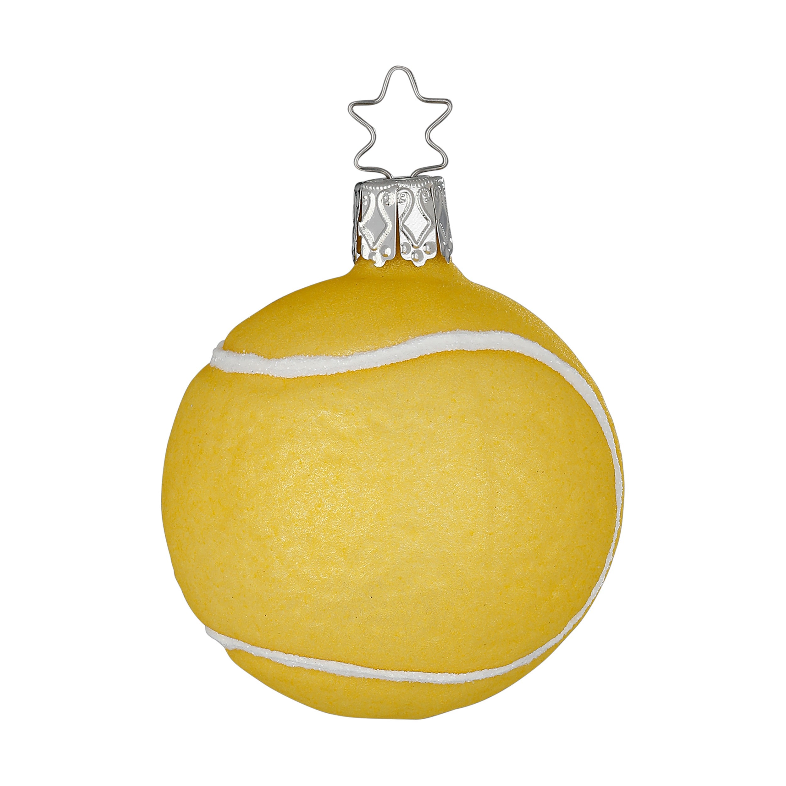 Glaskugel Anhänger Tennisball gelb, 6.5 cm 10028S025  von Inge Glas