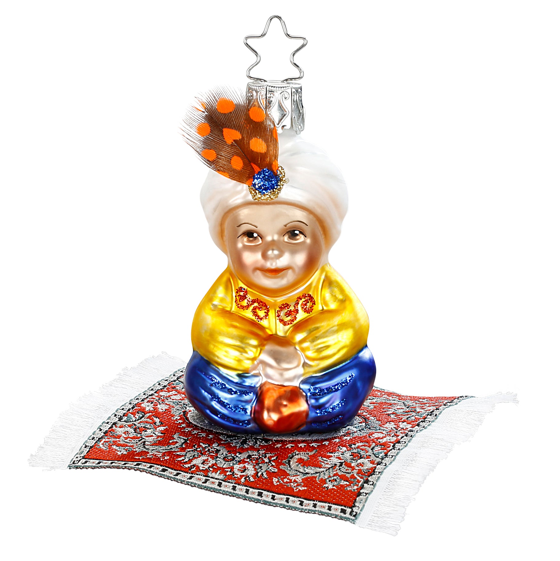 Glass ball pendant Aladdin, 7.5cm 10050S018