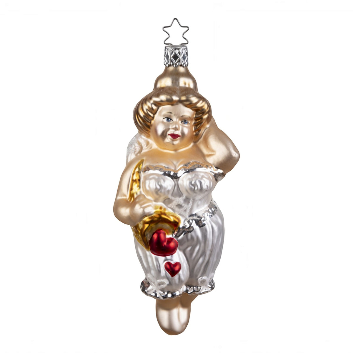 Glaskugel Anhänger Himmlische Versuchung, 14.5 cm 10051S026 Inge Glas