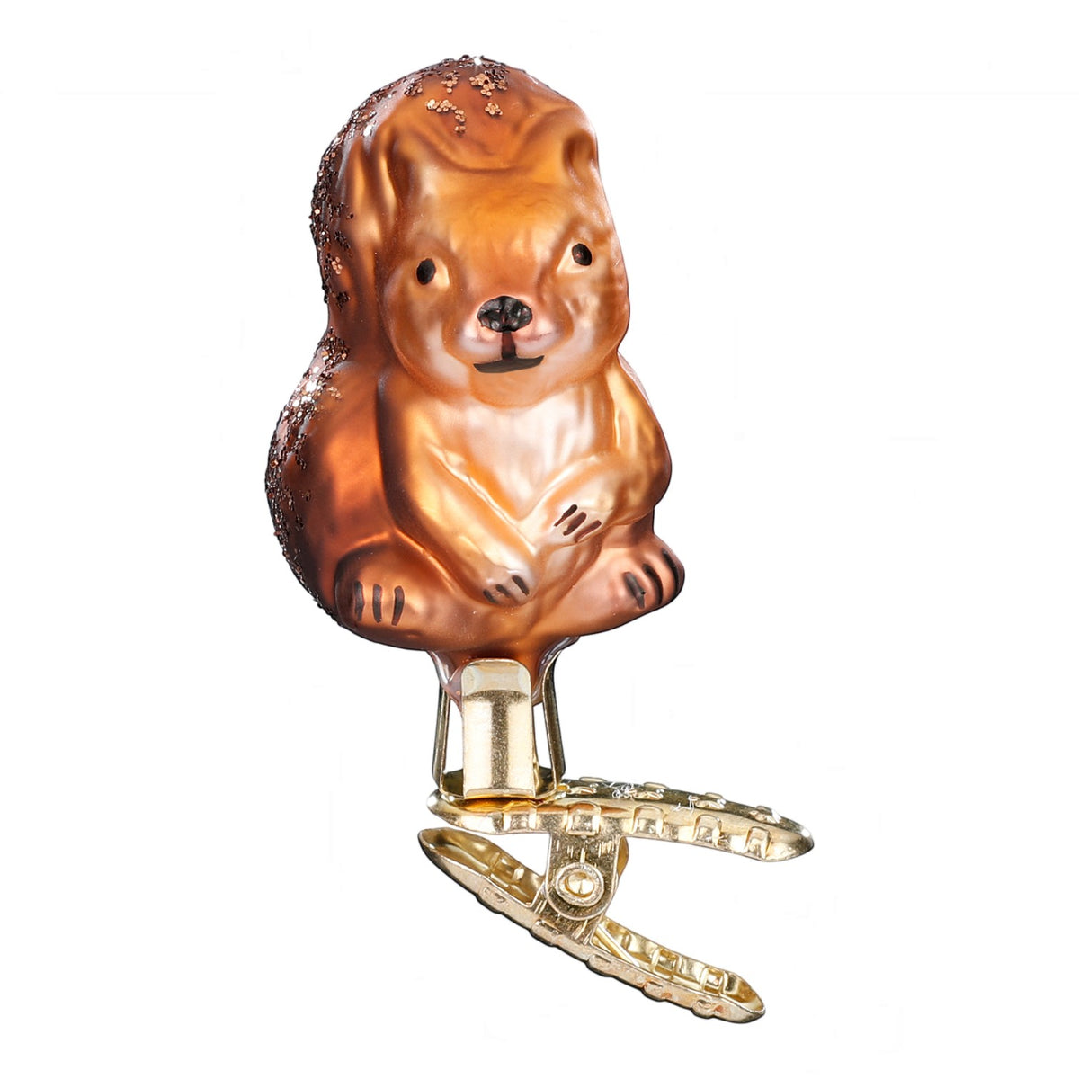 Glaskugel Clip Baby Eichhörnchen, 6 cm 10105S021 Inge Glas