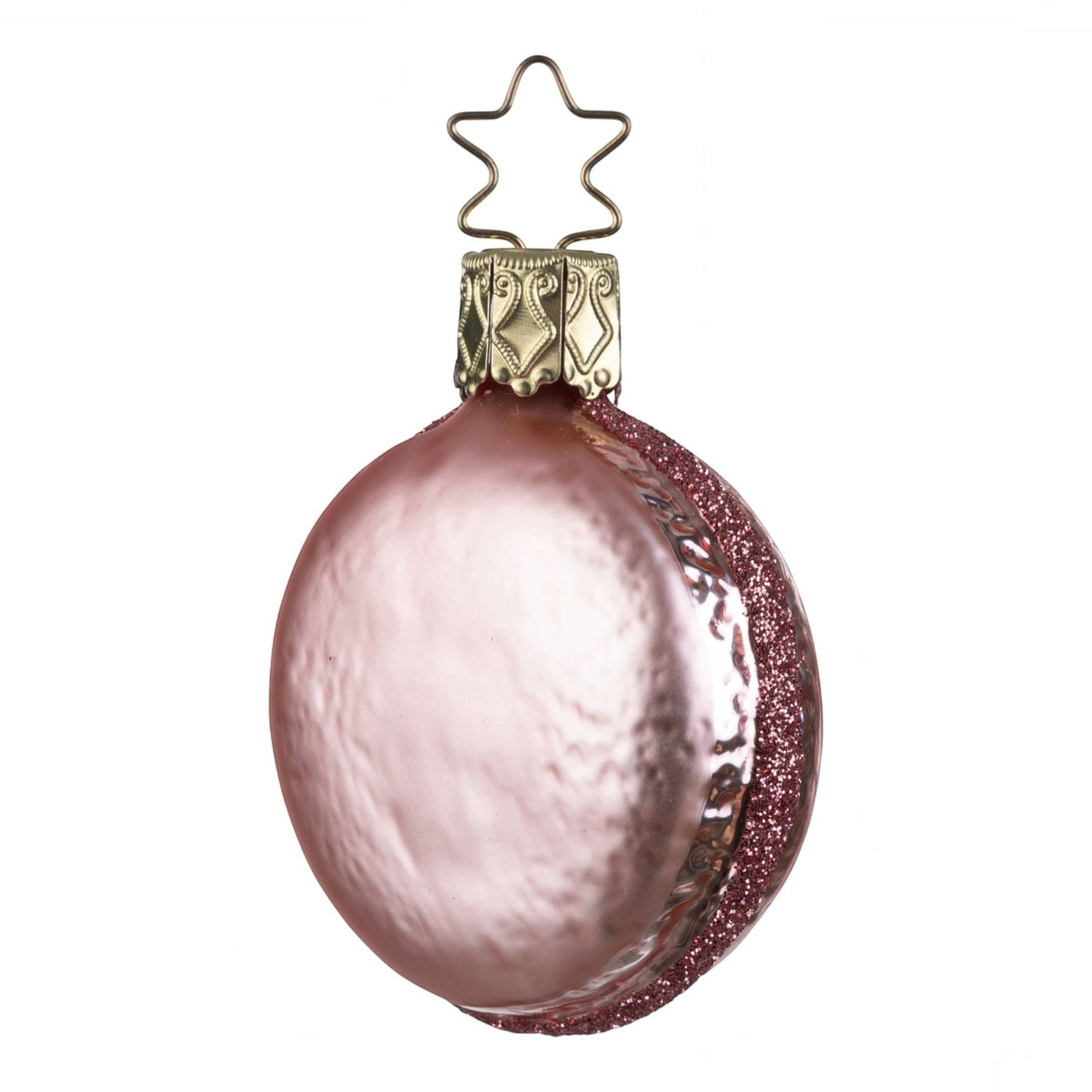 Glaskugel Anhänger Rosen Macaron, 5.5 cm 10106S026 Inge Glas