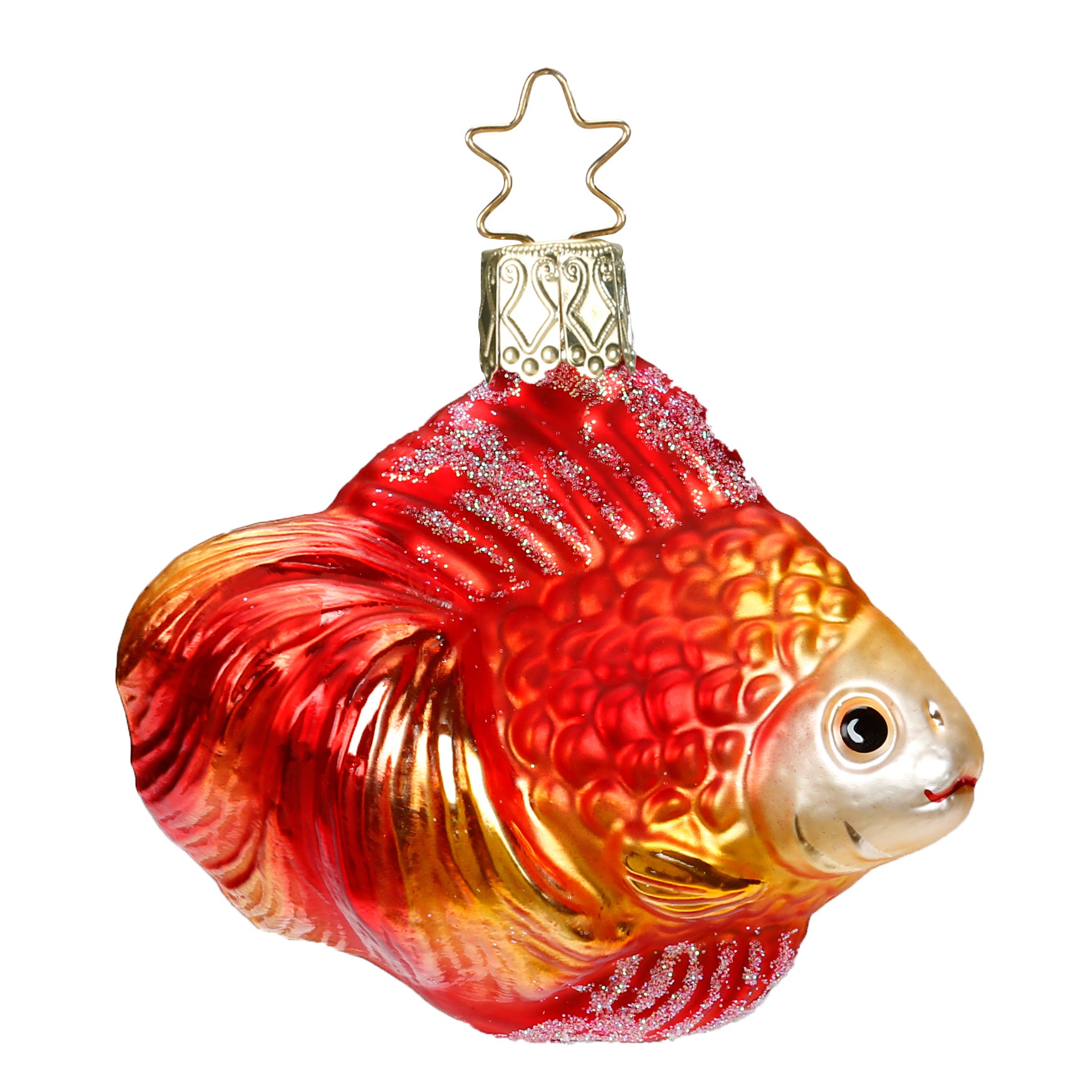 Glaskugel Hänger Zierfisch Goldfisch, 7,5cm