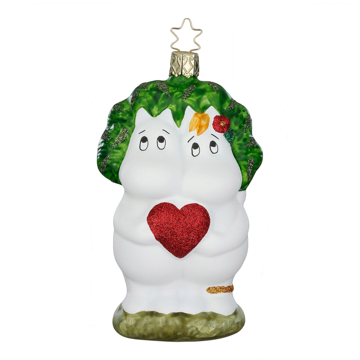 Glaskugel Anhänger Moomin und Snorkfräulein, 12 cm 10148S026LZ Inge Glas