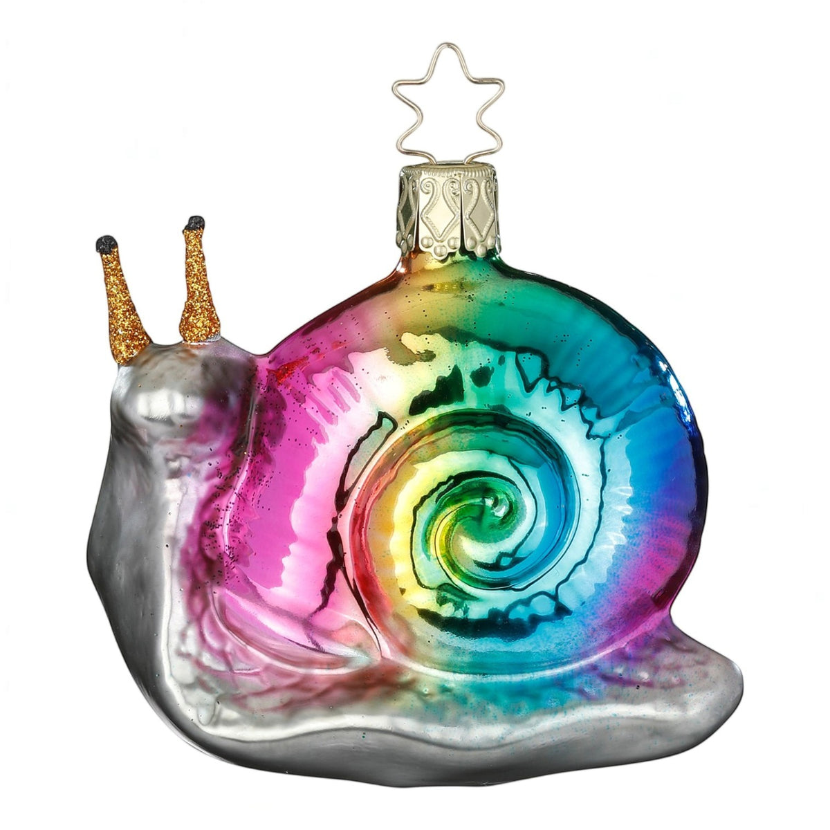 Glaskugel Anhänger Schnecke, 7 cm 10149S026 Inge Glas