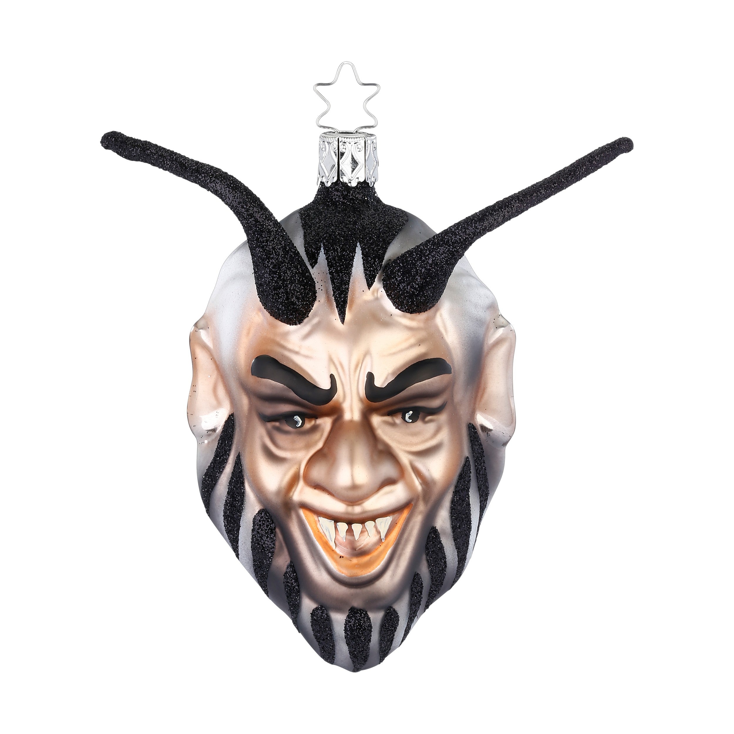 Glaskugel Hänger Frecher Krampus, 10.5 cm 10164S025 Inge Glas