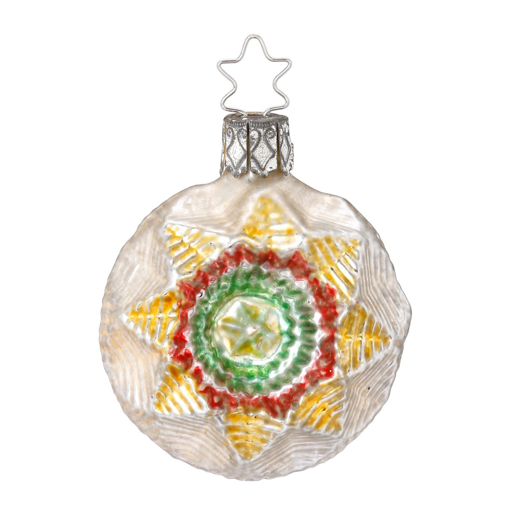 Glass ball pendant Christmas star, 6.5cm