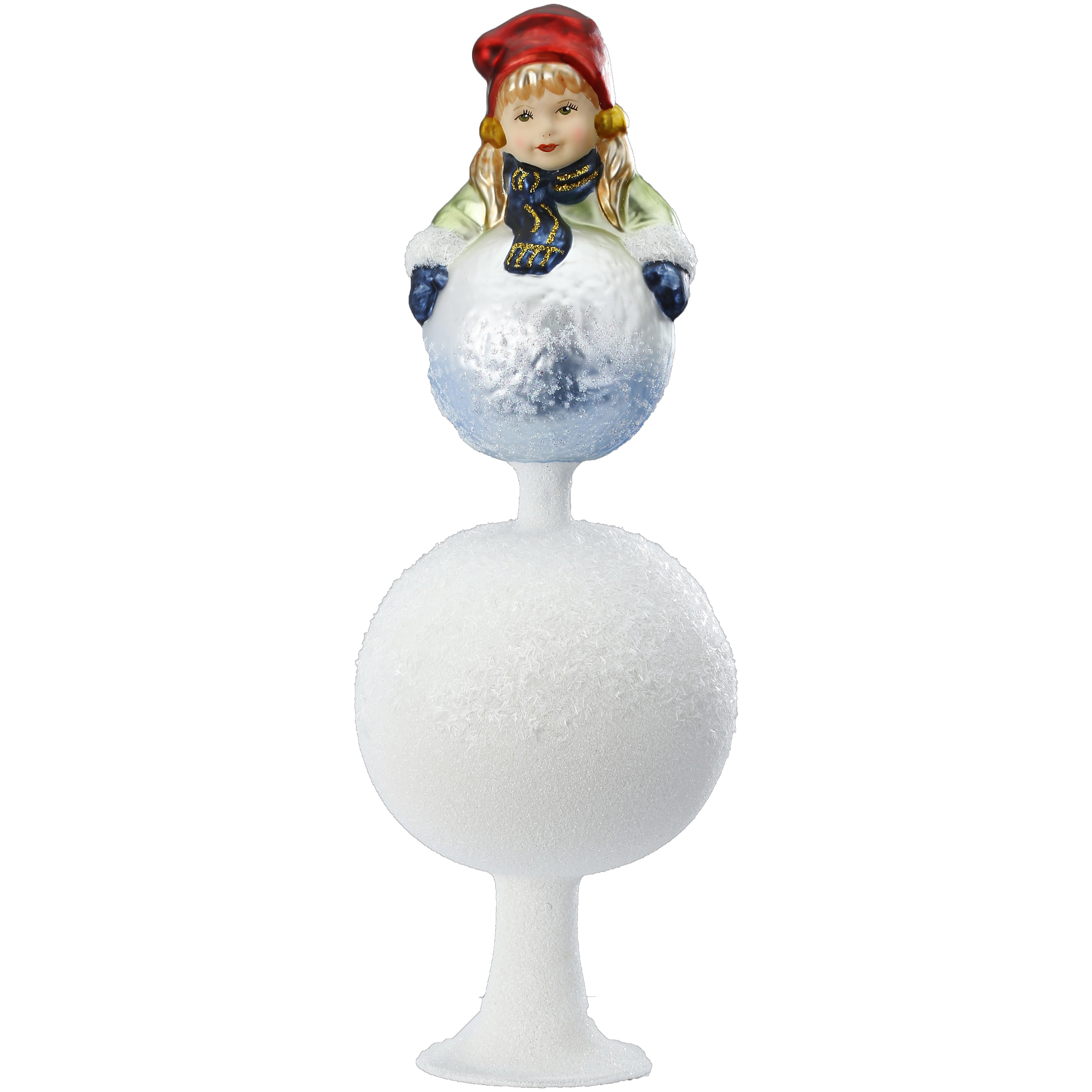 Christmas tree topper Playing in the snow, tip, 23.0cm