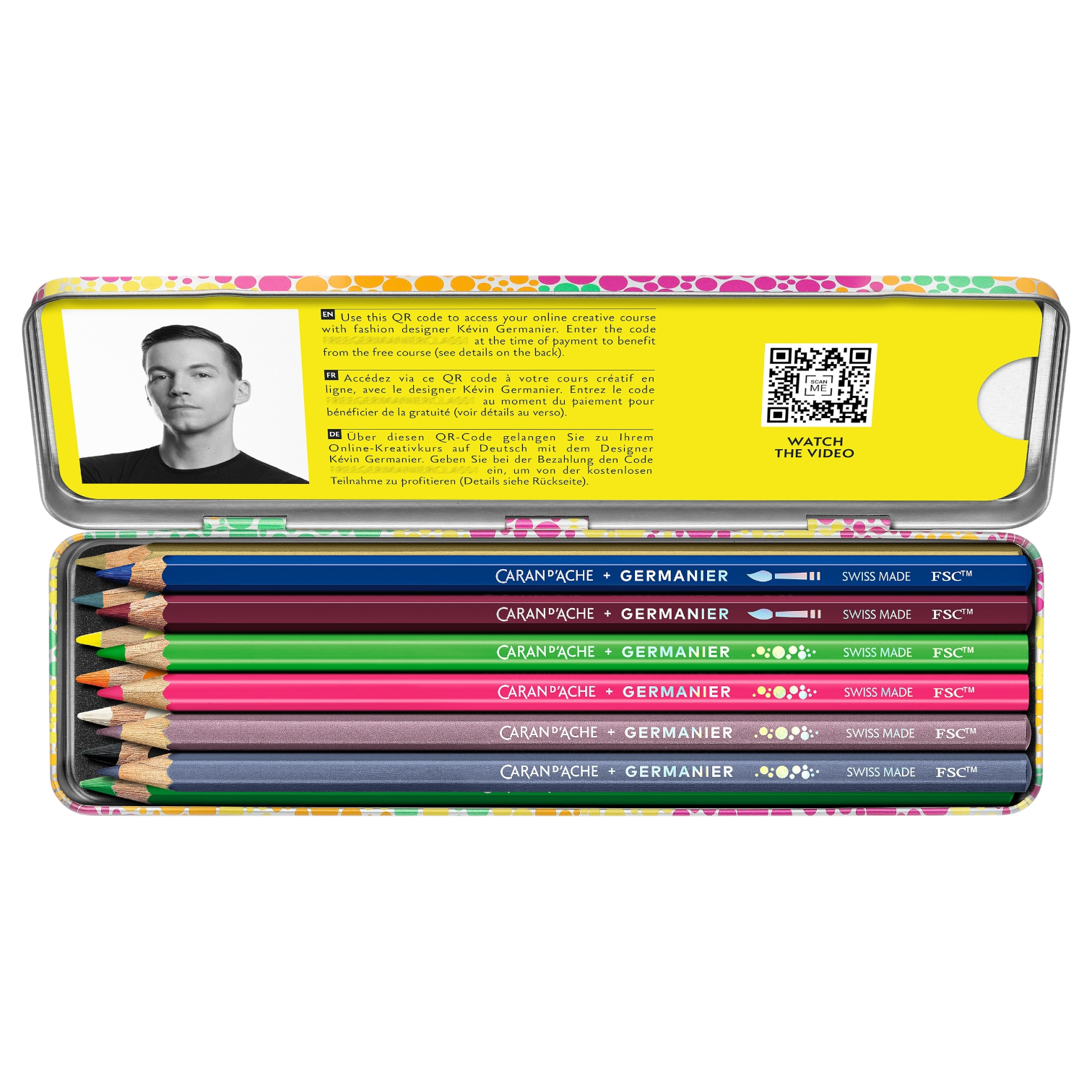 Colour Set, 13 Pencils, Germanier + Caran d'Ache