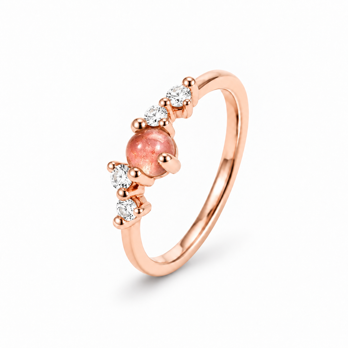 Ring Stellini I, Turmalin Pink, 18kt Fairtrade Roségold