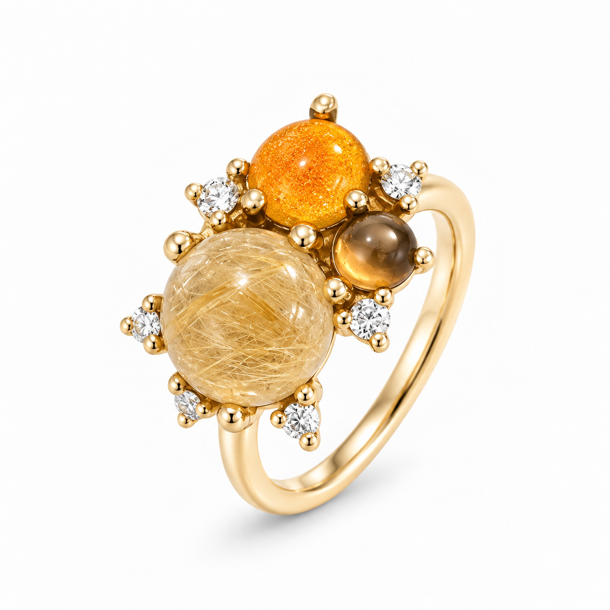 Noen Stellini Ring Rutilquarz Gelbgold 18k 4D OUTFITTERS
