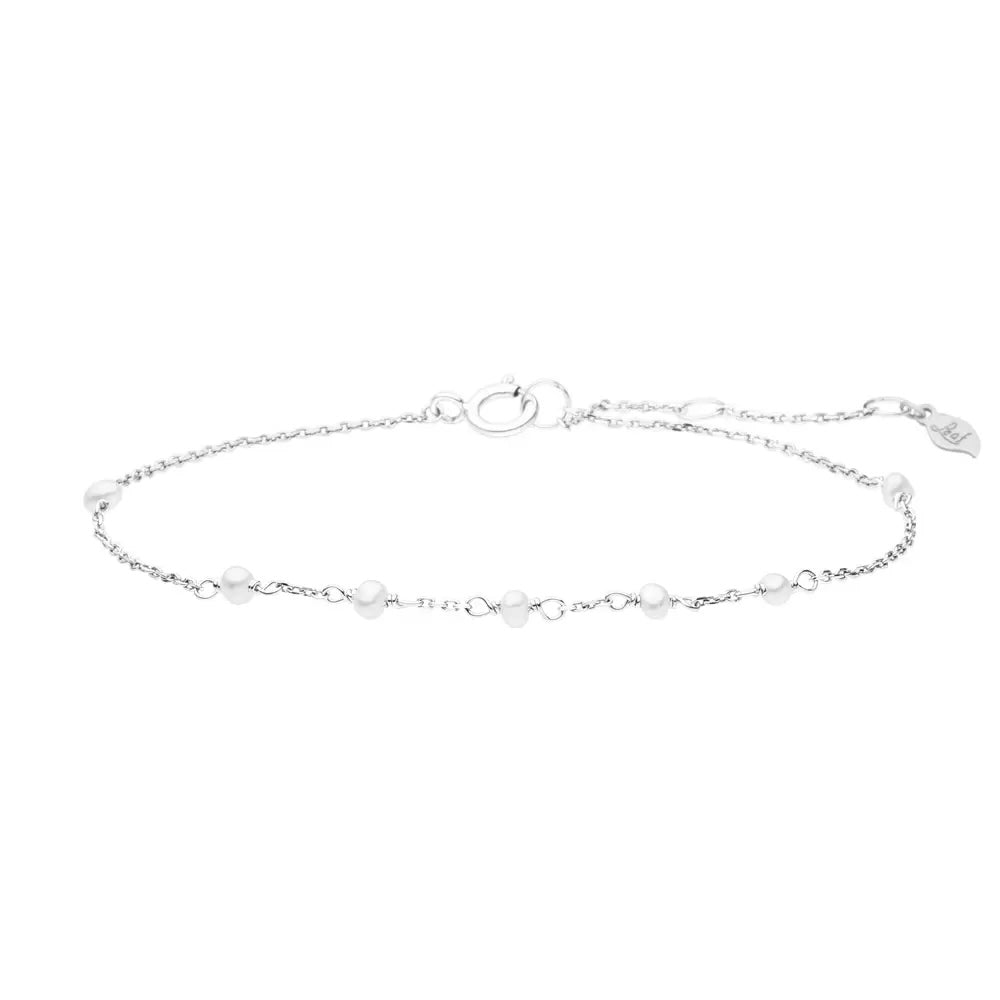 Armkette White Pearls, 14K