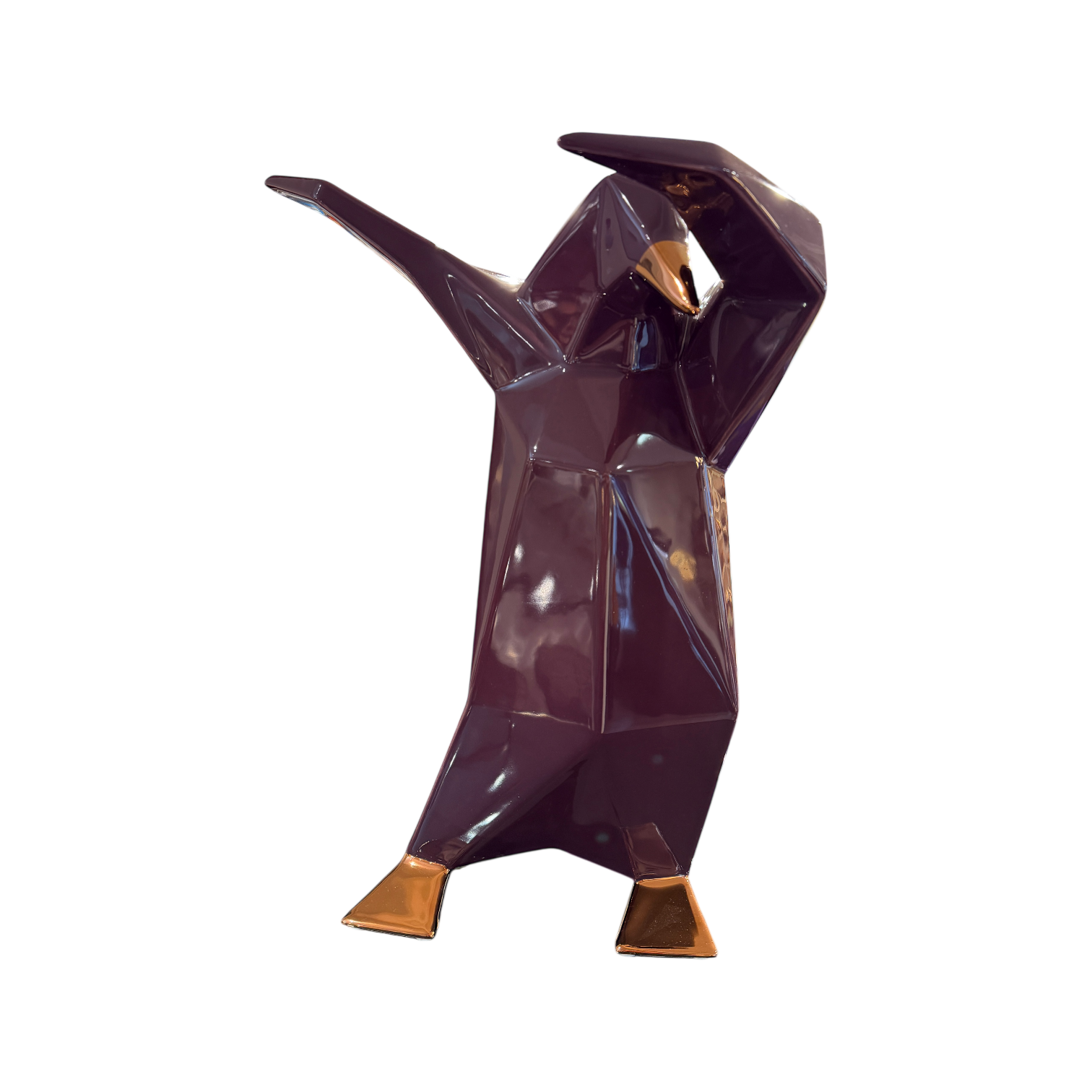 Dab Penguin, Metallic Details, blueberry/roségold