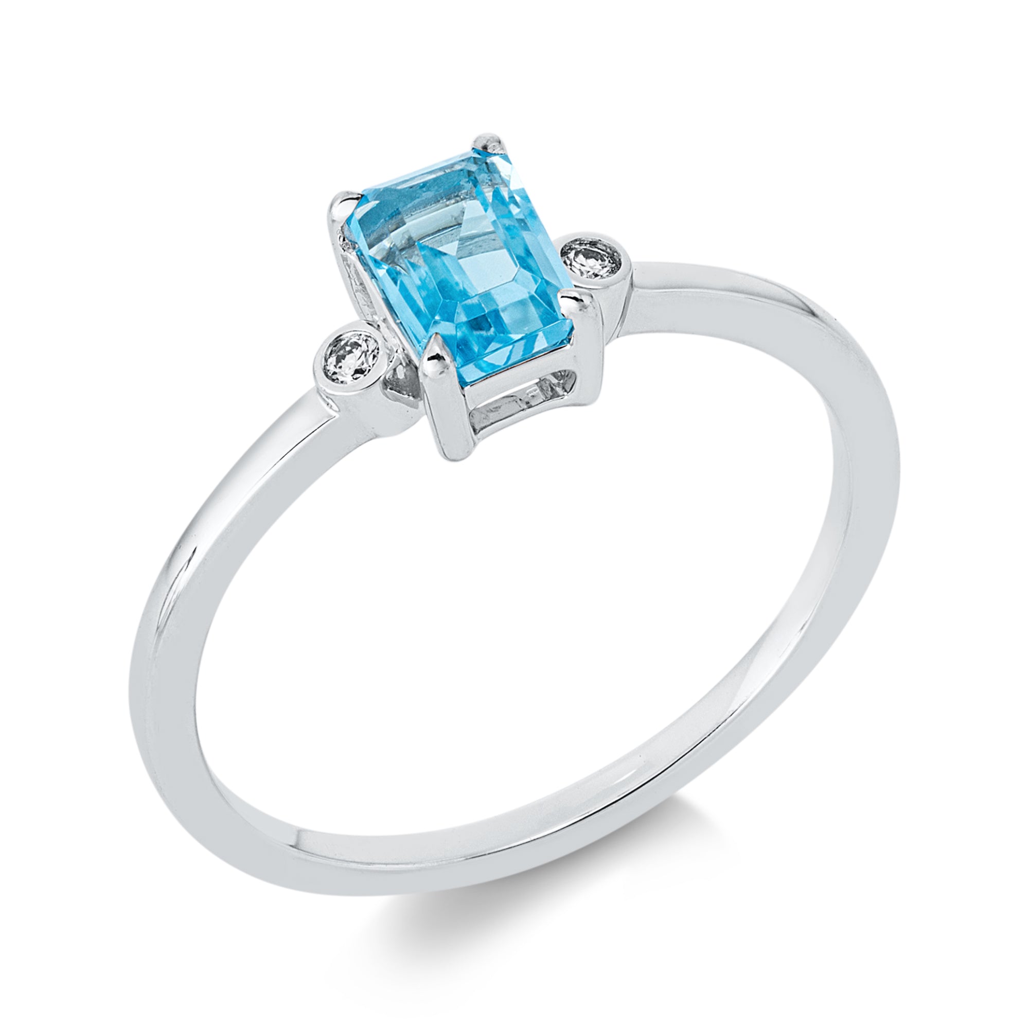 Ring DD1HL6989W 18kt Weißgold, Diamanten und Topas