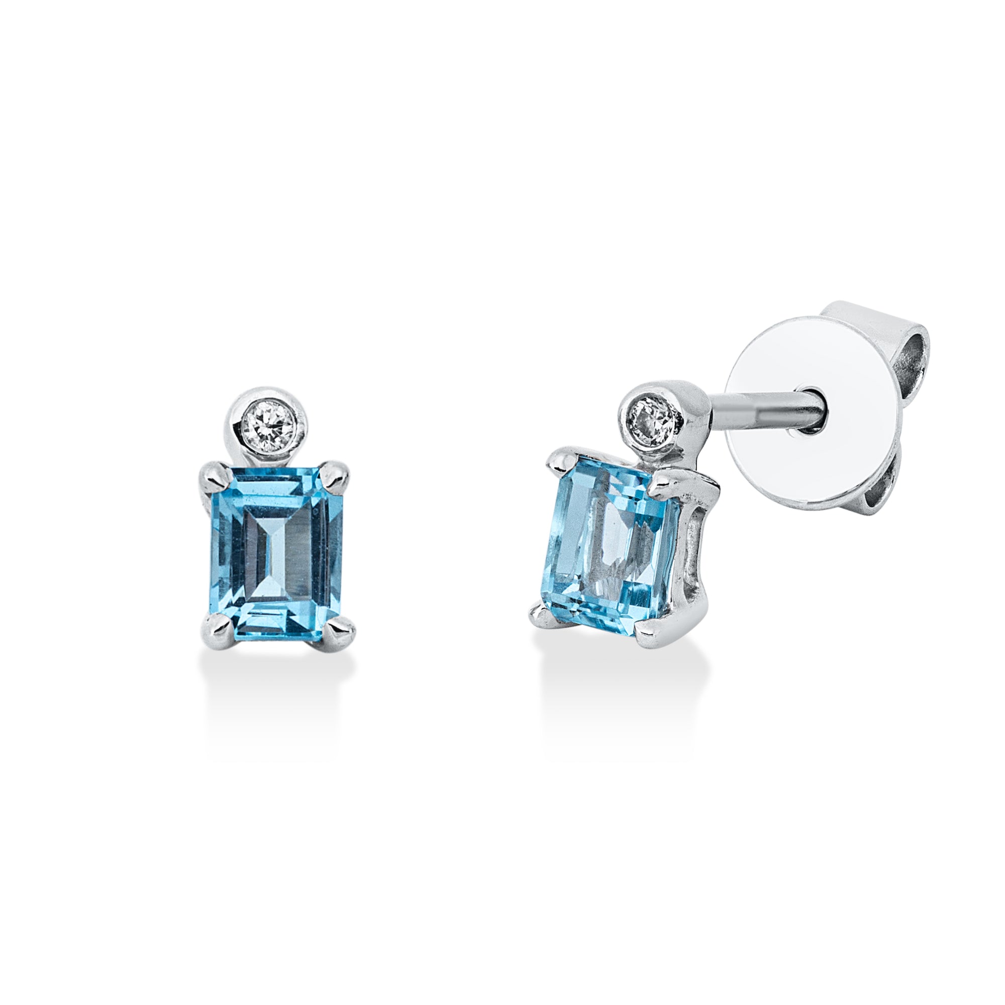 Ohrstecker DD2U69968W 18kt Weißgold mit Diamanten und Topase