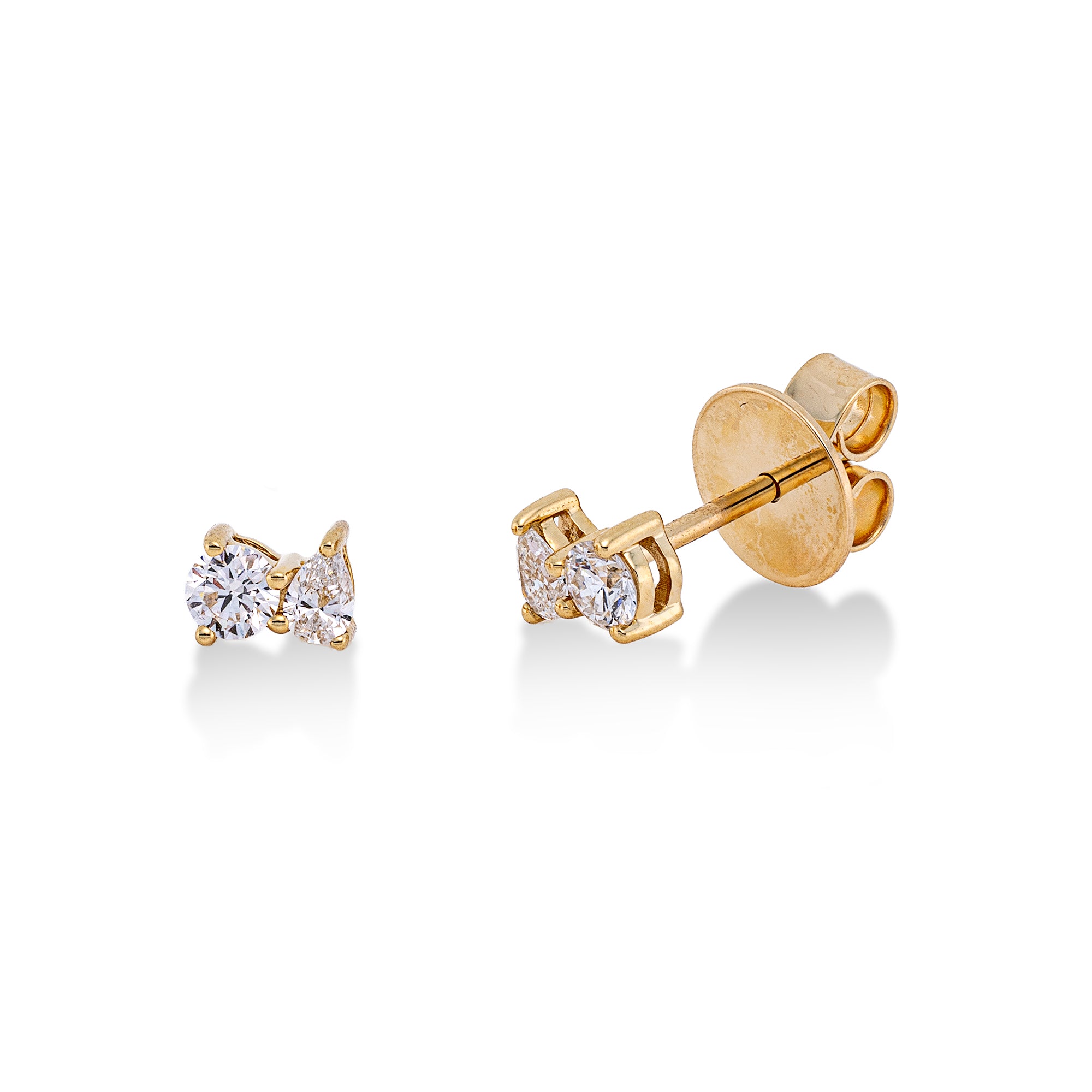 Ohrstecker DD2X69399G 18kt Gelbgold mit Diamanten