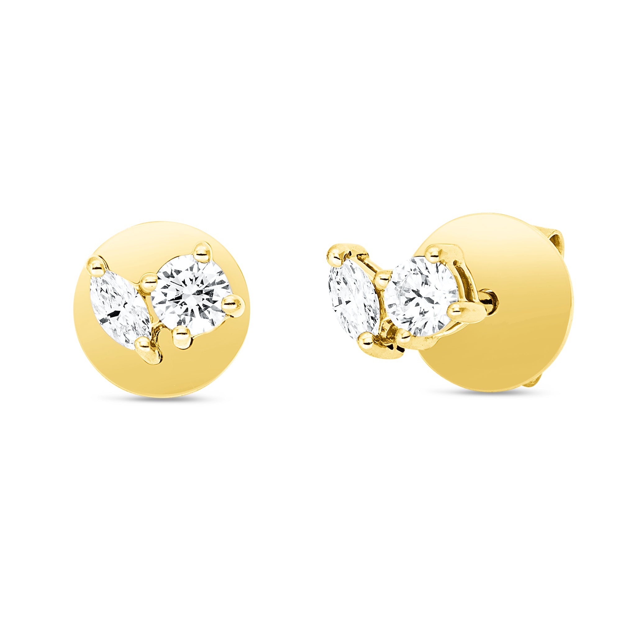 Ohrstecker DD2X69400G 18kt Gelbgold mit Diamanten