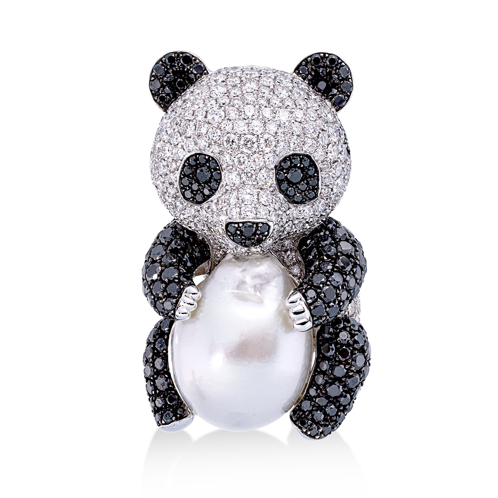Anhänger Panda DD3I69615W 18kt Weißgold, Diamanten