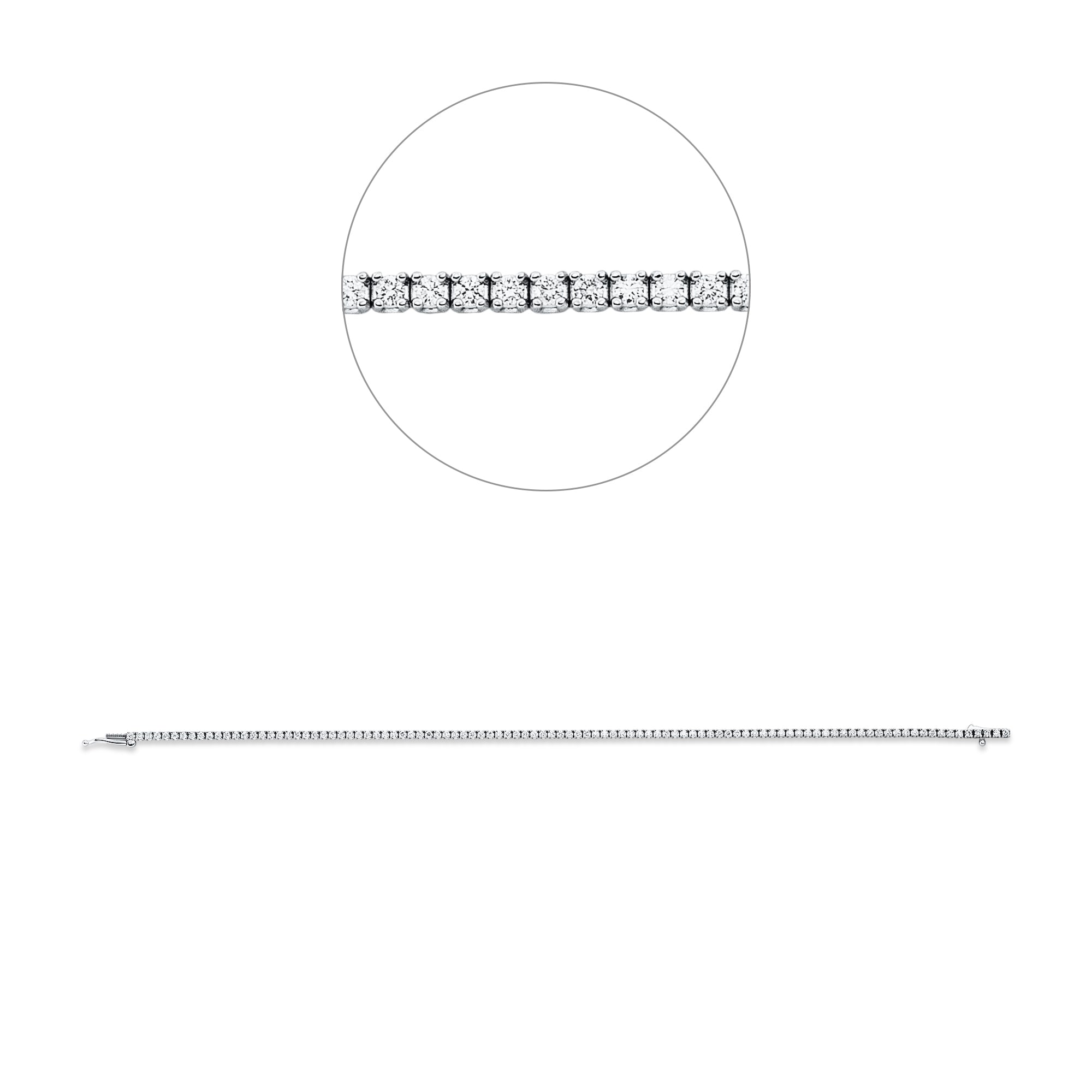 Tennis Armband Premium DD5G69037W 18kt Weißgold, Diamanten