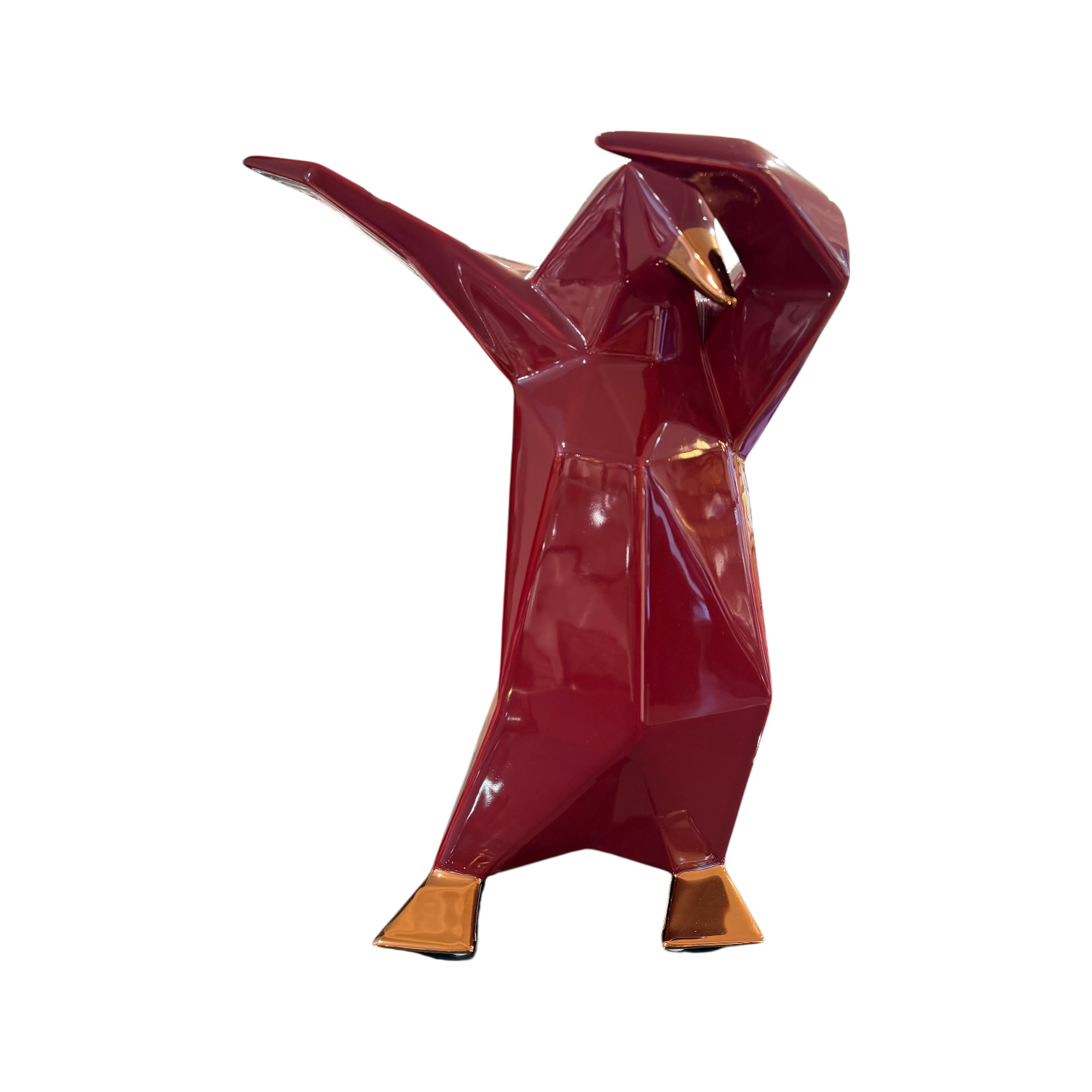 Dab Penguin, Metallic Details, bordeaux/roségold