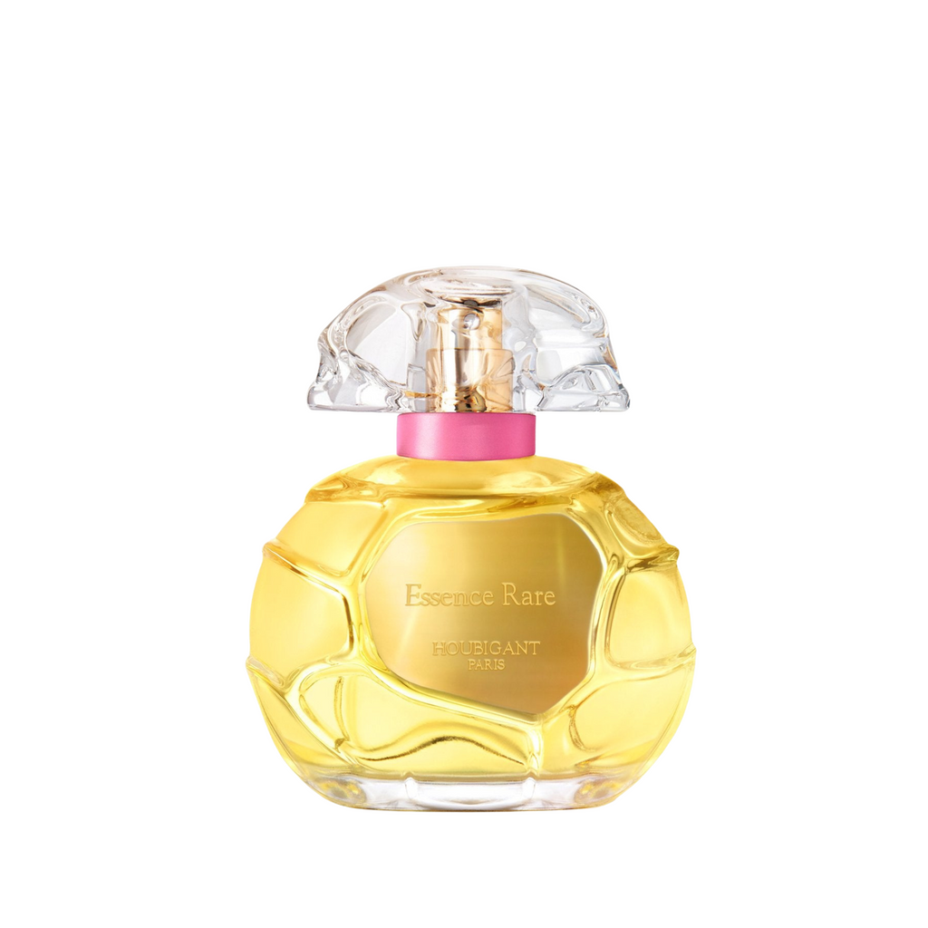 Essence Rare Eau de Parfum von Houbigant Paris – luxuriöser Flakon mit goldenen Akzenten. Jetzt bei 4D OUTFITTERS erhältlich.​