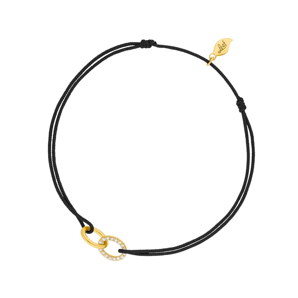 Glücksbändchen Eternal Touch Diamant, 14K Gelbgold