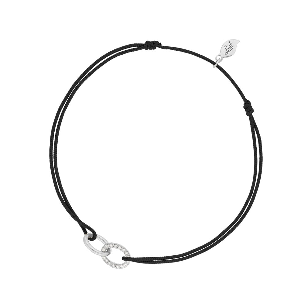 Glücksbändchen Eternal Touch Diamant, 14K Weißgold