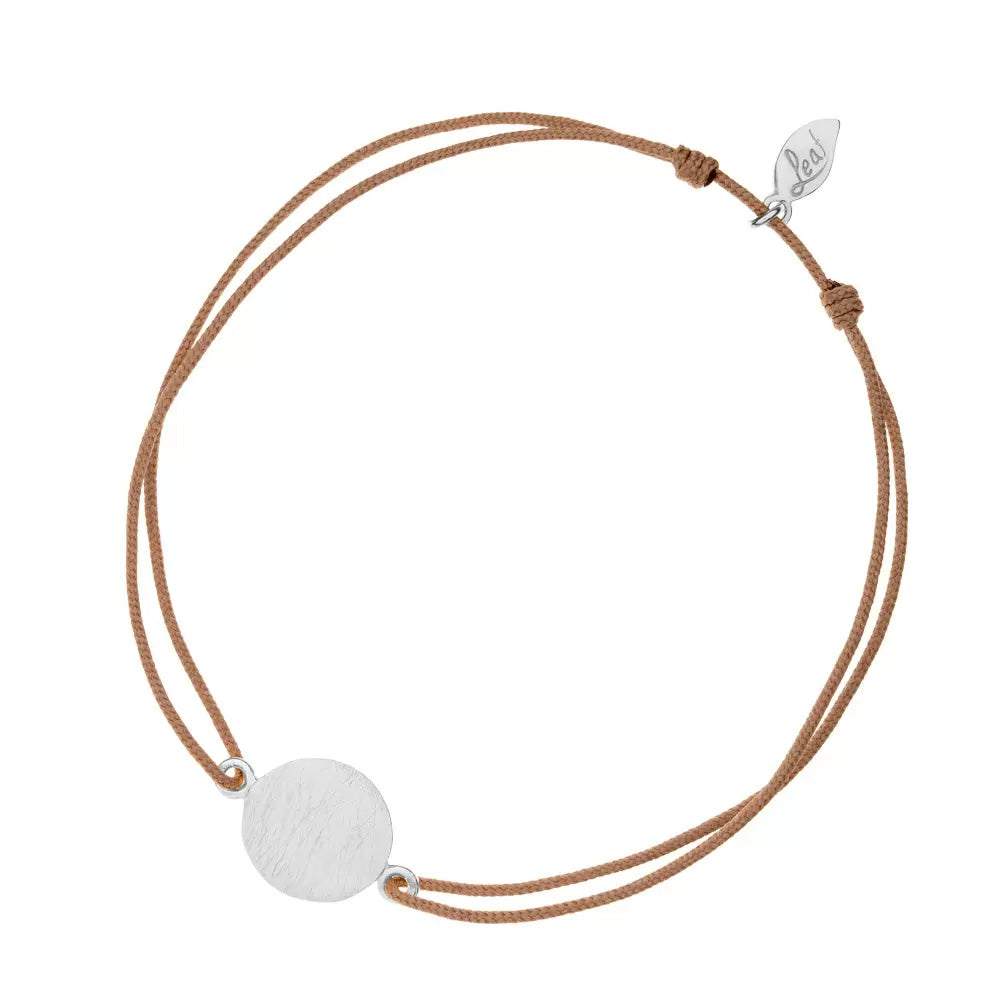 Lucky Bracelet Circle Silver Matt