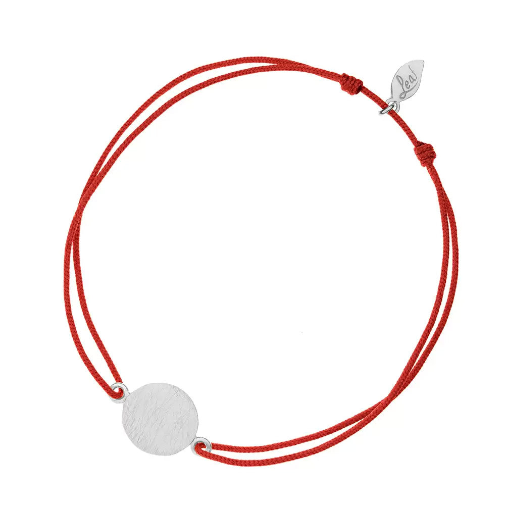 Lucky Bracelet Circle Silver Matt