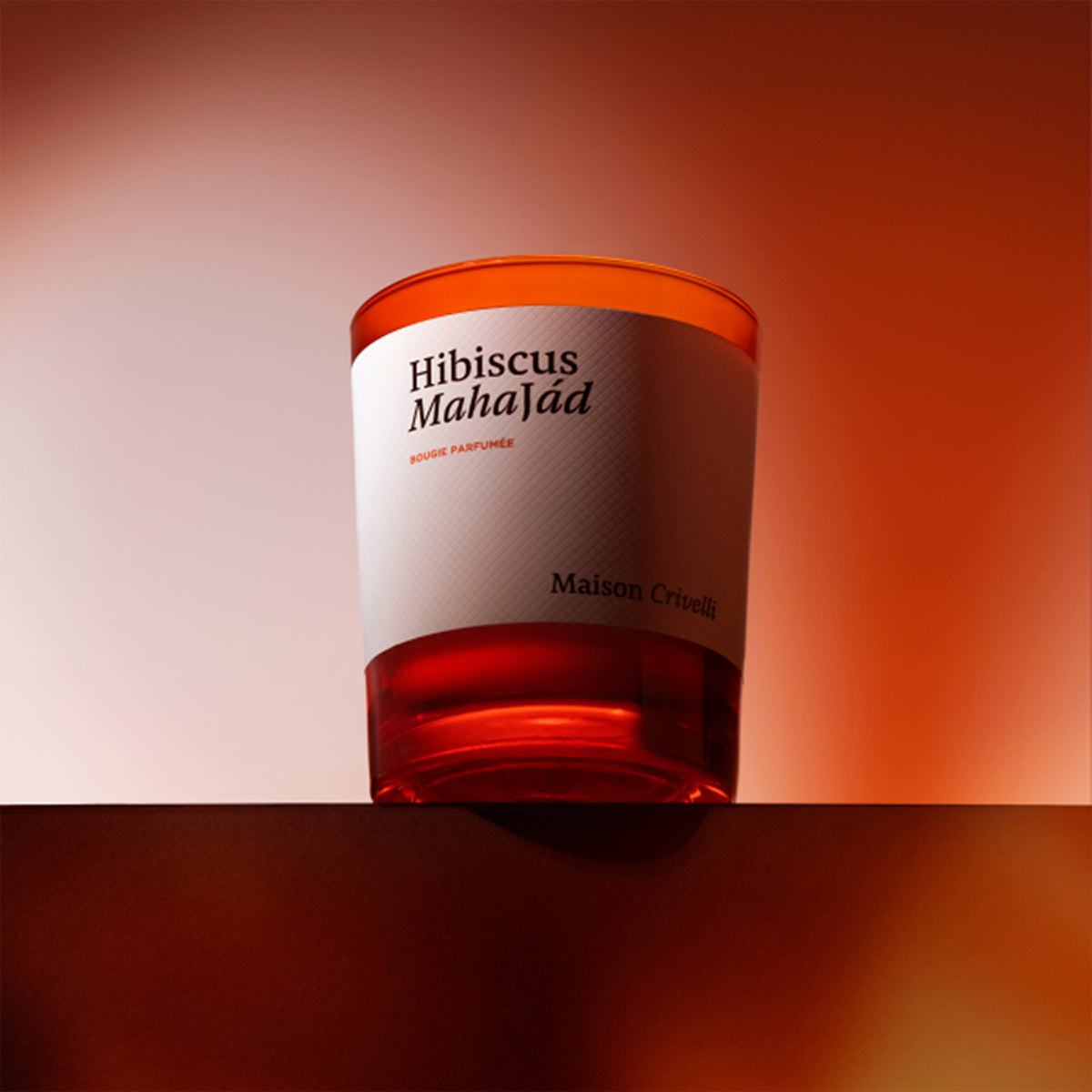 Hibiscus Mahajád, scented candle, Maison Crivelli