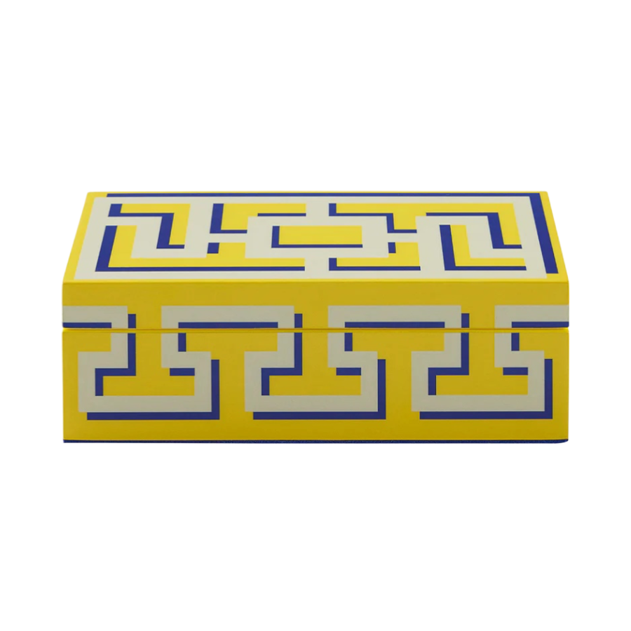 Aufbewahrungsbox, Small Labyrinth gelb