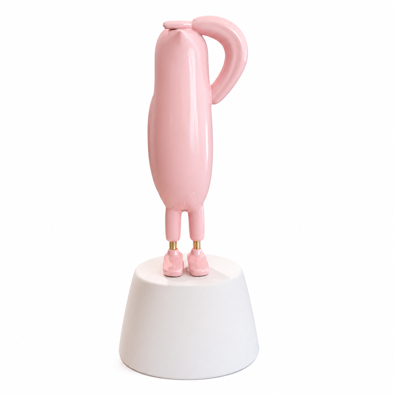 Mini Hopebird, glossy baby pink ink. Podest