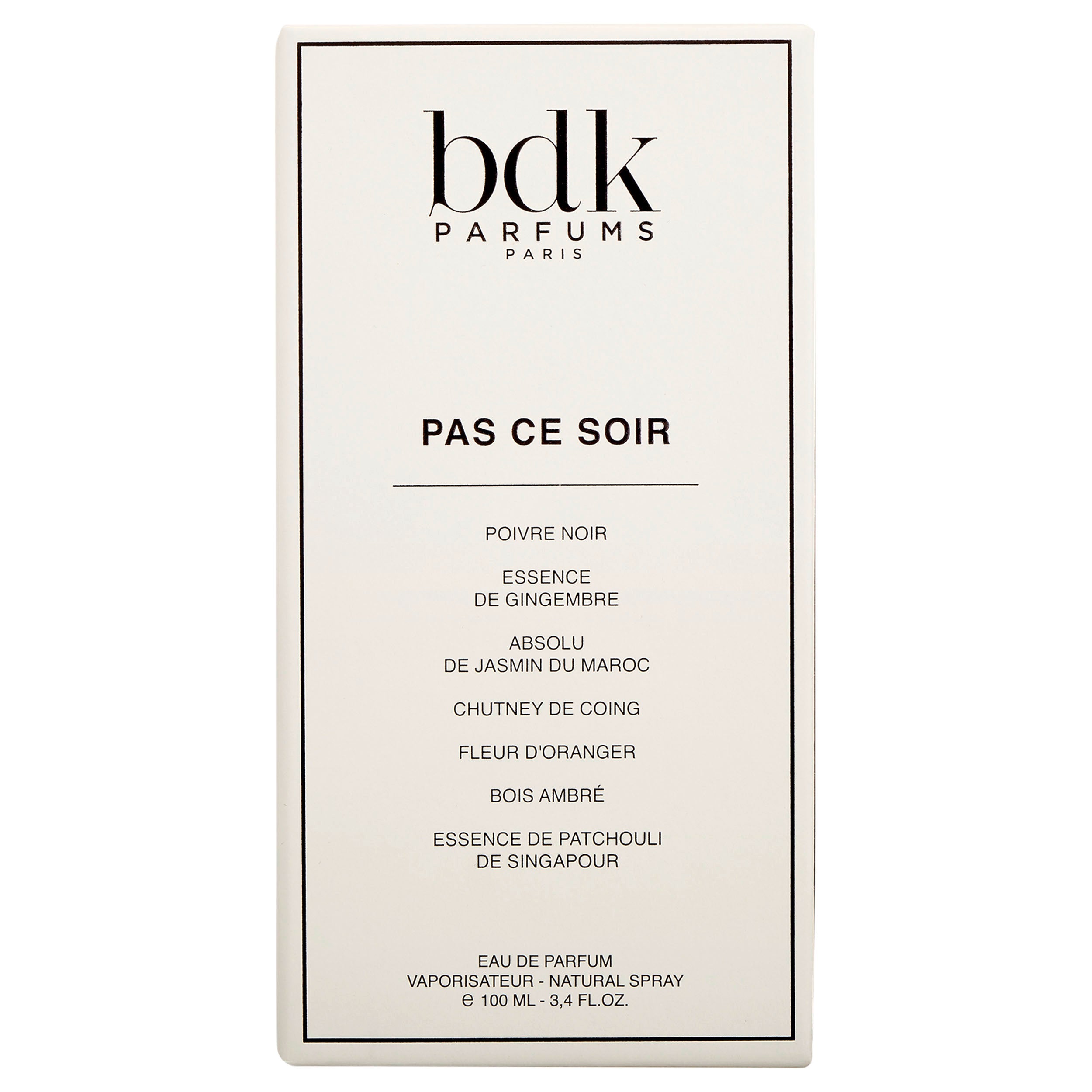 Pas Ce Soir, bdk Parfums, Collection Parisienne