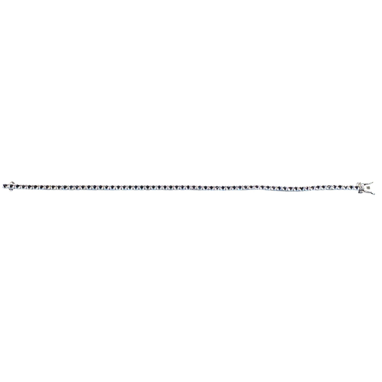 Tennis bracelet 5F986W/5C318W 18kt white gold, sapphires