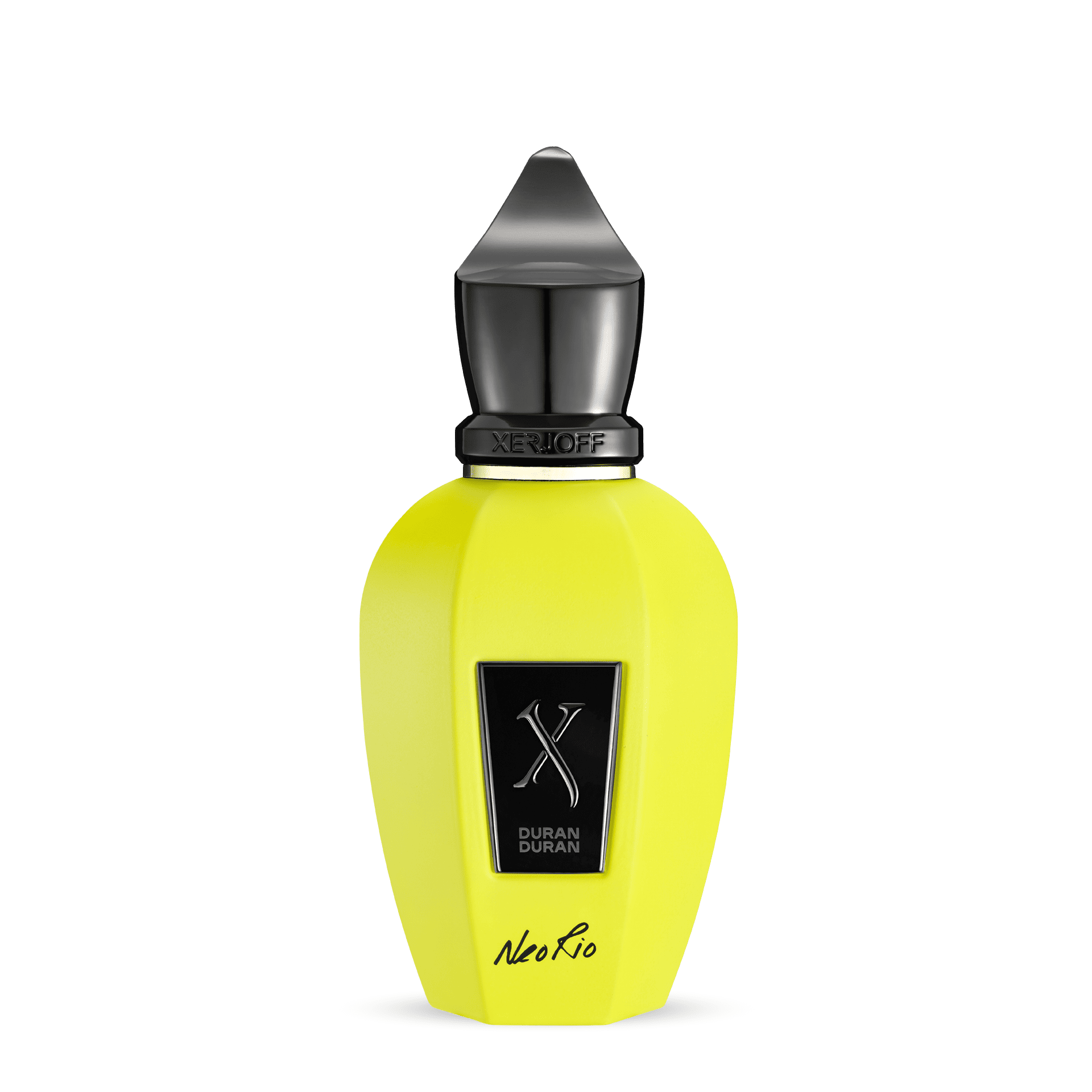 NeoRio von Xerjoff – kreativer Unisexduft mit Feige, Rum, Safran und Tonkabohne. Gelber Flakon mit Simon Le Bons Handschrift. Jetzt bei 4D OUTFITTERS.