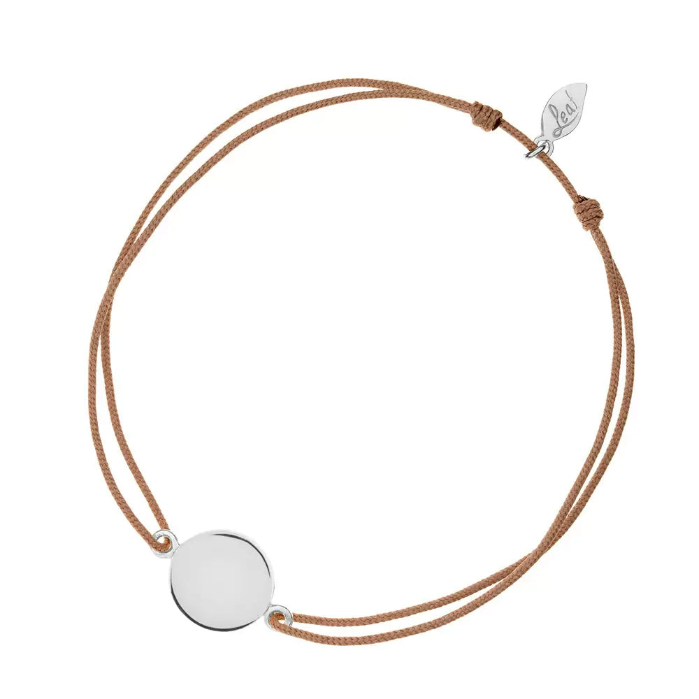 Lucky Bracelet Circle Silver Matt
