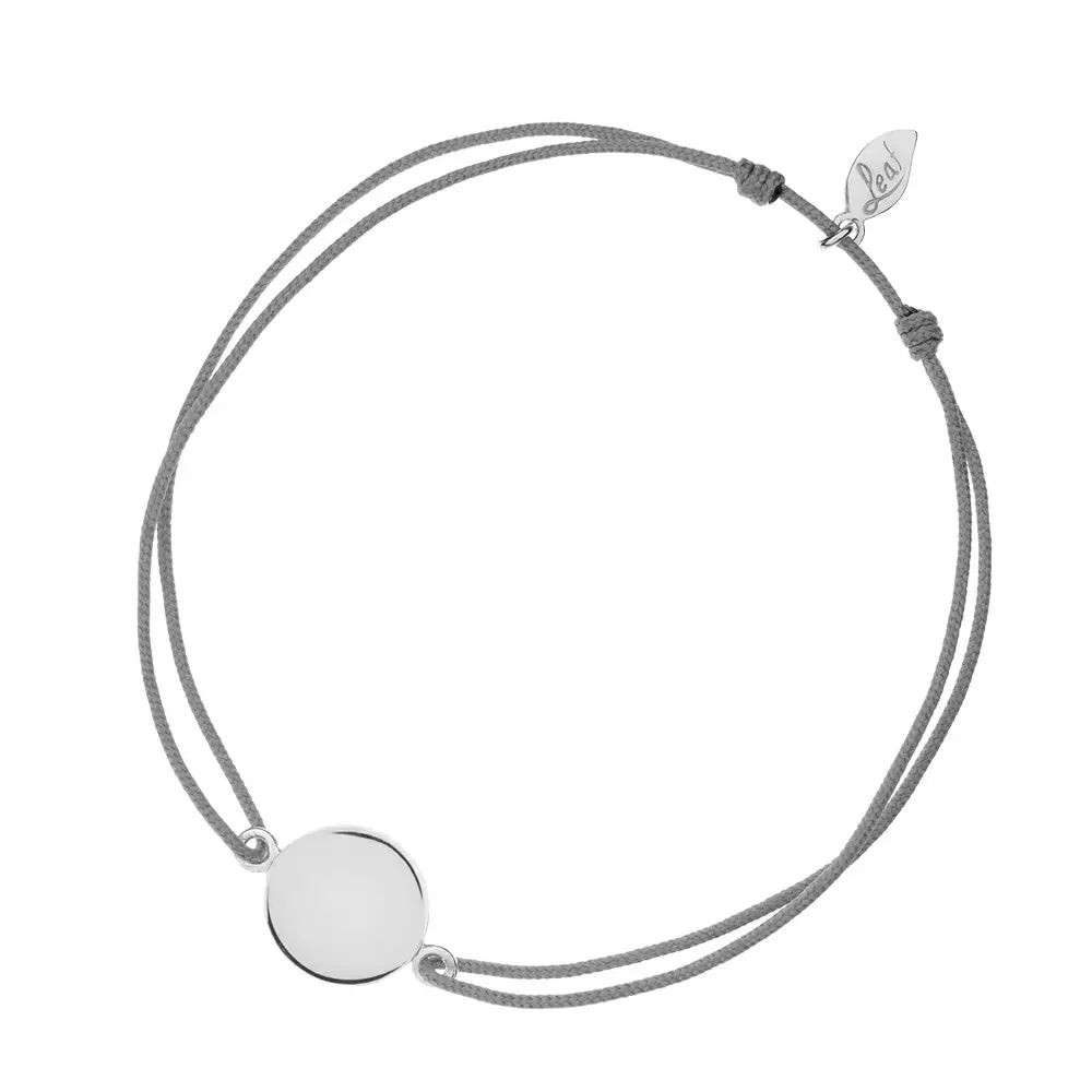 Lucky Bracelet Circle Silver Matt