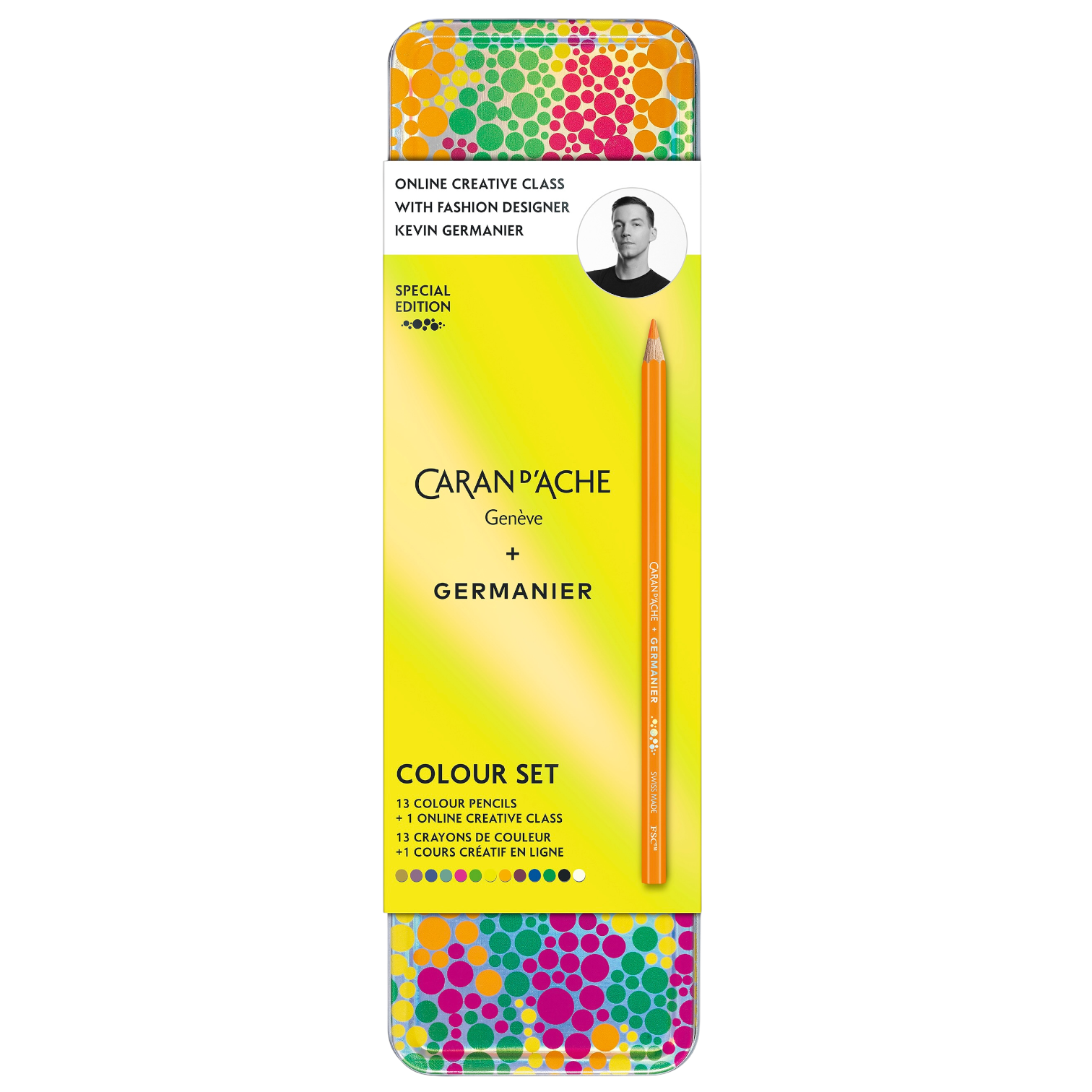 Colour Set, 13 Pencils, Germanier + Caran d'Ache