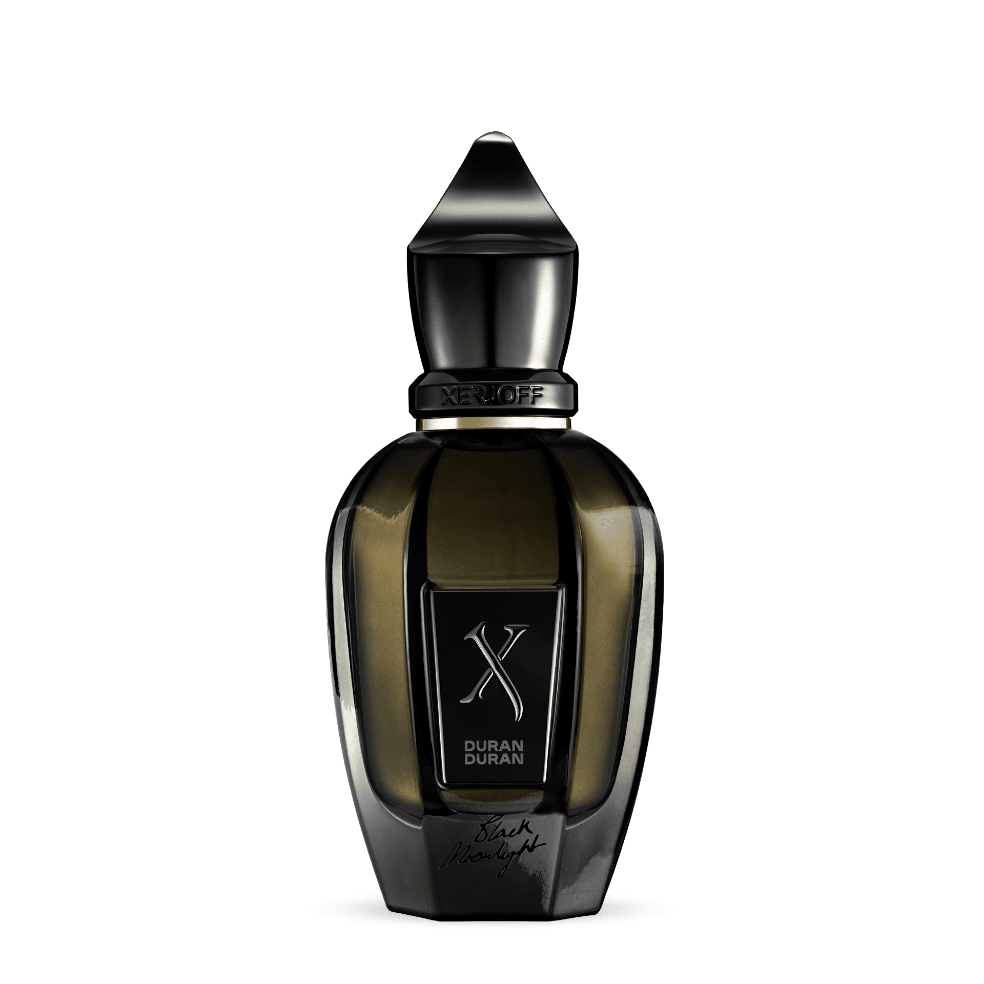 Black Moonlight von Duran Duran – eleganter Unisexduft mit Zitrus, Jasmin, Safran und Patchouli. Mystisch, sinnlich und kraftvoll. Flakon mit Simon Le Bons Handschrift. Jetzt bei 4D OUTFITTERS erhältlich.