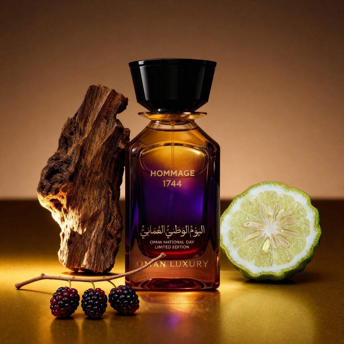 Hommage 1744 by Omanluxury – mood image with agarwood and bergamot
