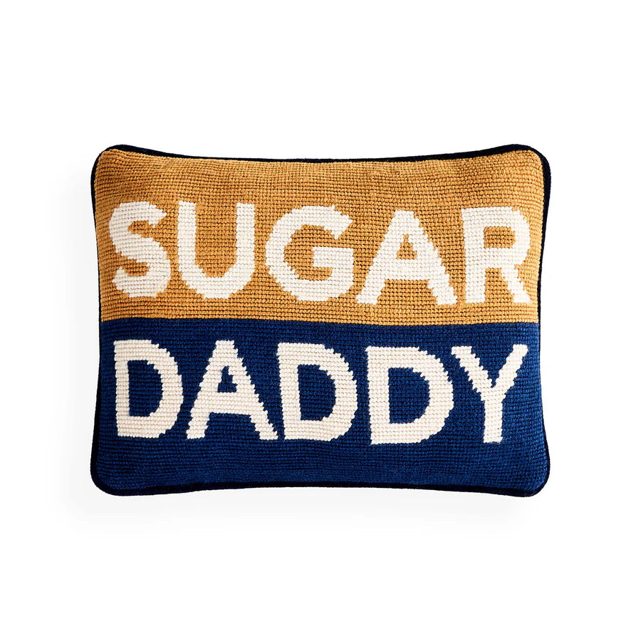 Pillow Sugar Daddy Needlepoint Pillow