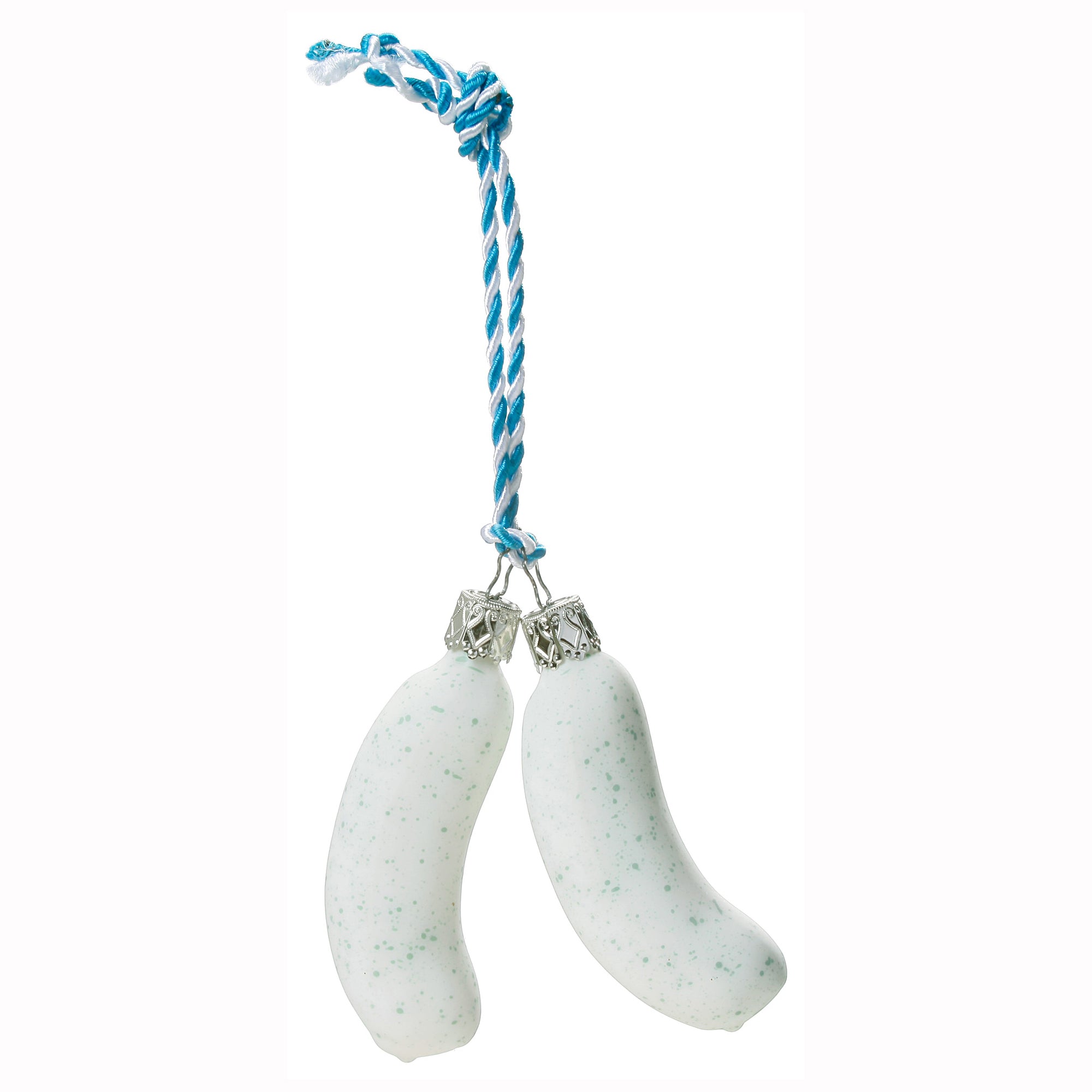 Glaskugel Anhänger Weißwurst 8,0cm 10005S012 von Inge Glas
