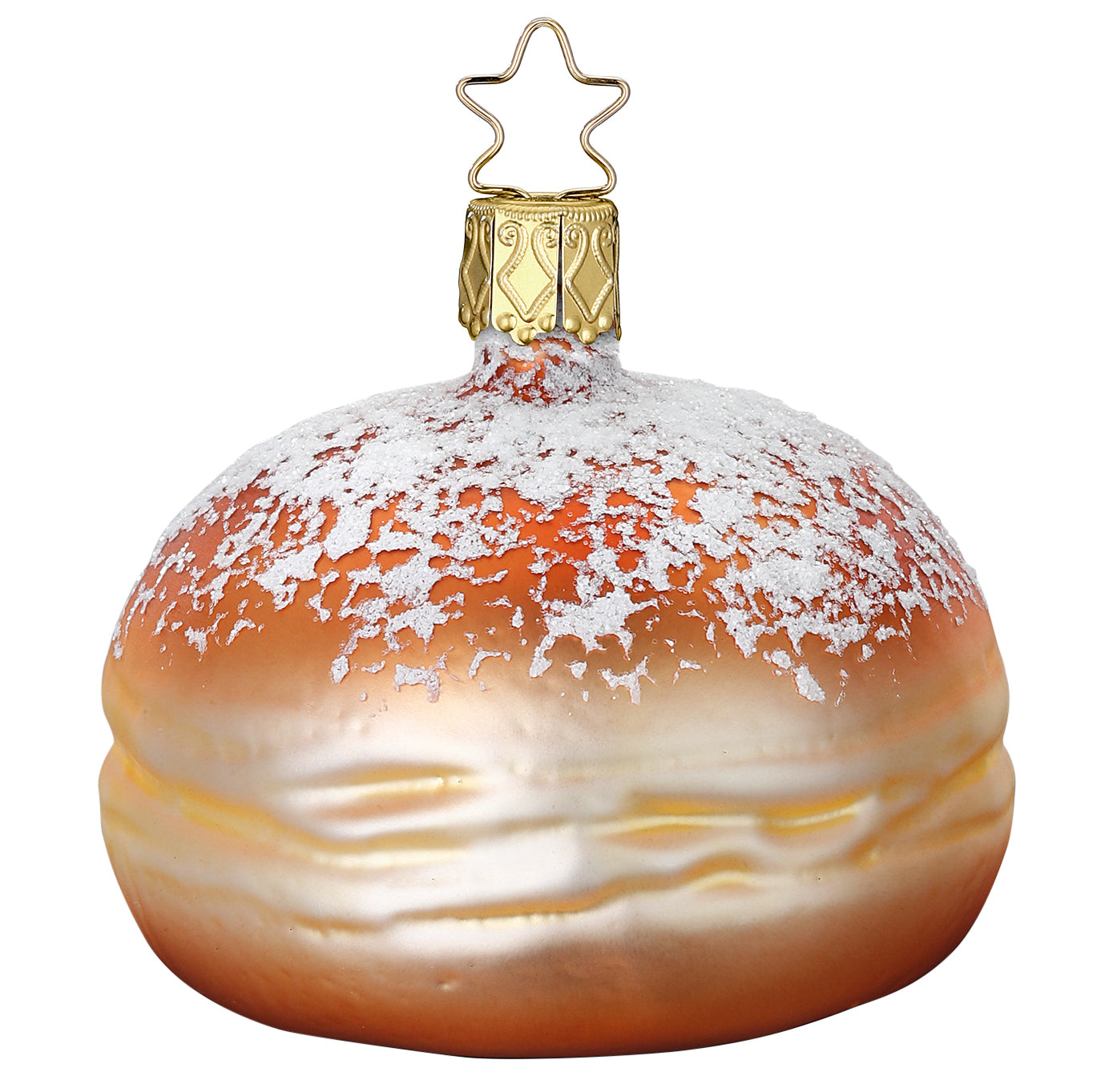 Glaskugel Anhänger Krapfen, 6.5 cm 10042S022 von Inge Glas