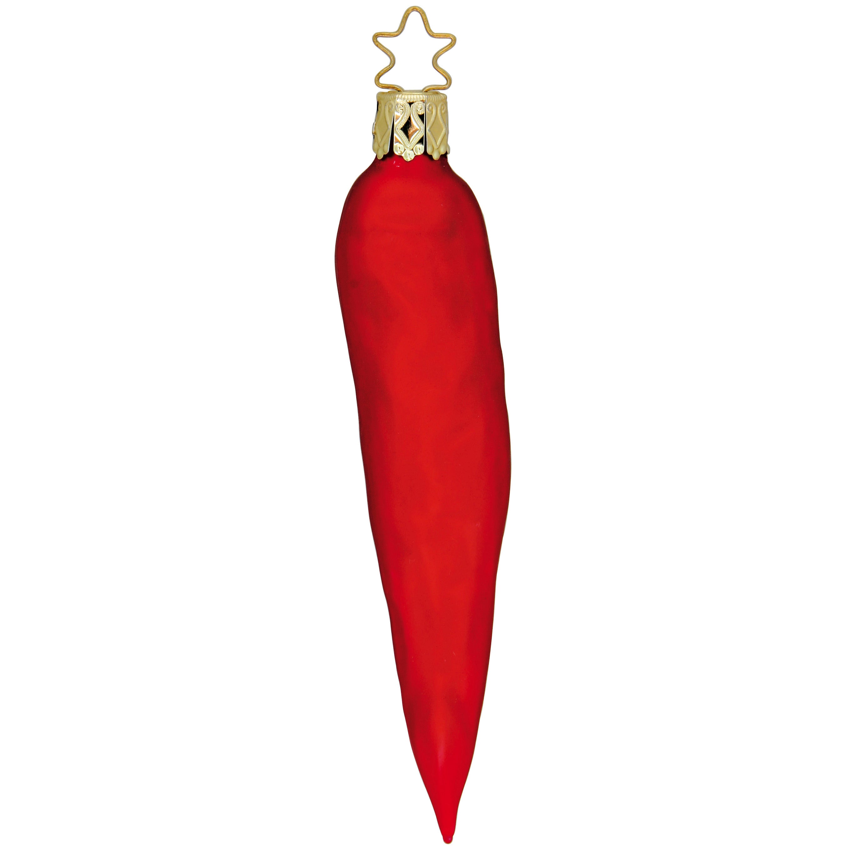 Glaskugel Anhänger scharfe Schote rot, 12,0cm 10610S001 Inge Glas
