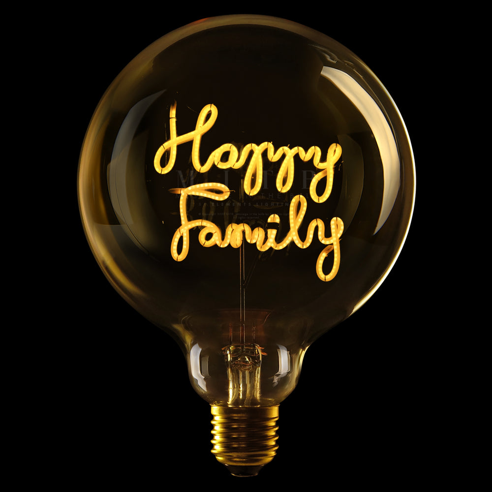 Happy Family LED light bulb, MITB Message in the Bulb buy now